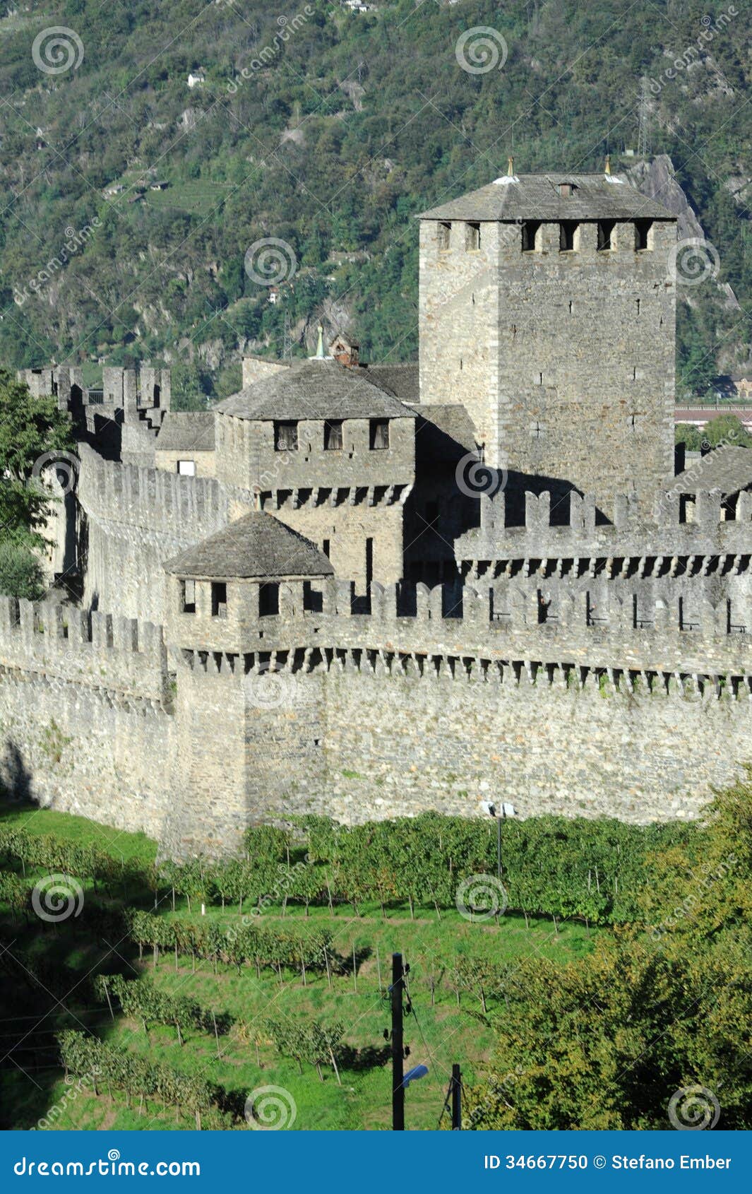 castle of montebello at bellinzona