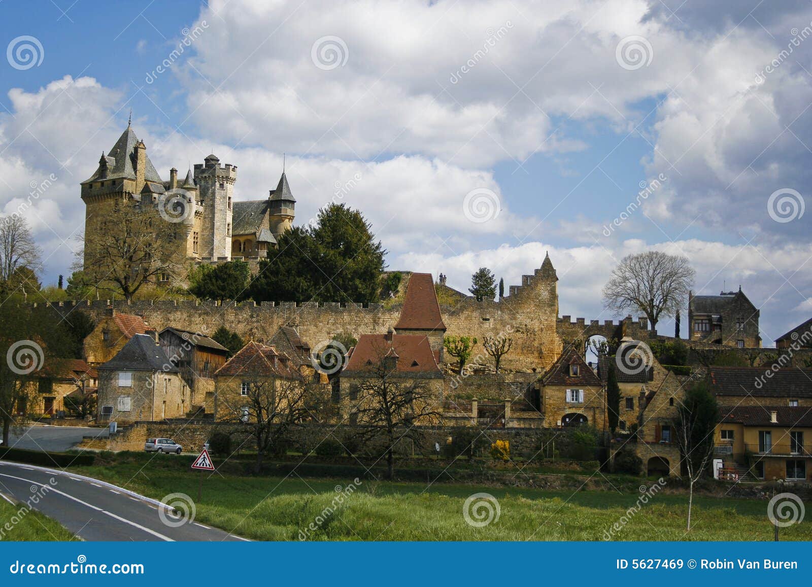 Castle Montfort stock image. Image of fortress, france - 5627469
