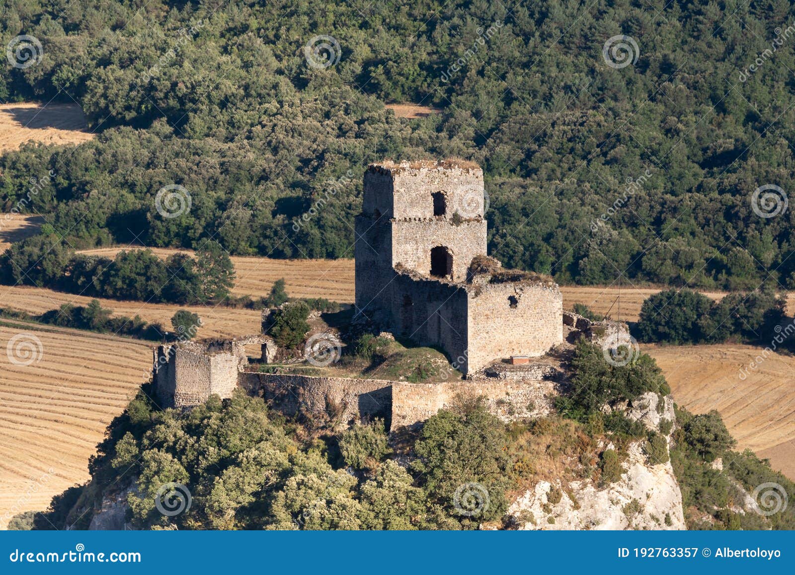 castle of ocio, alava in spain