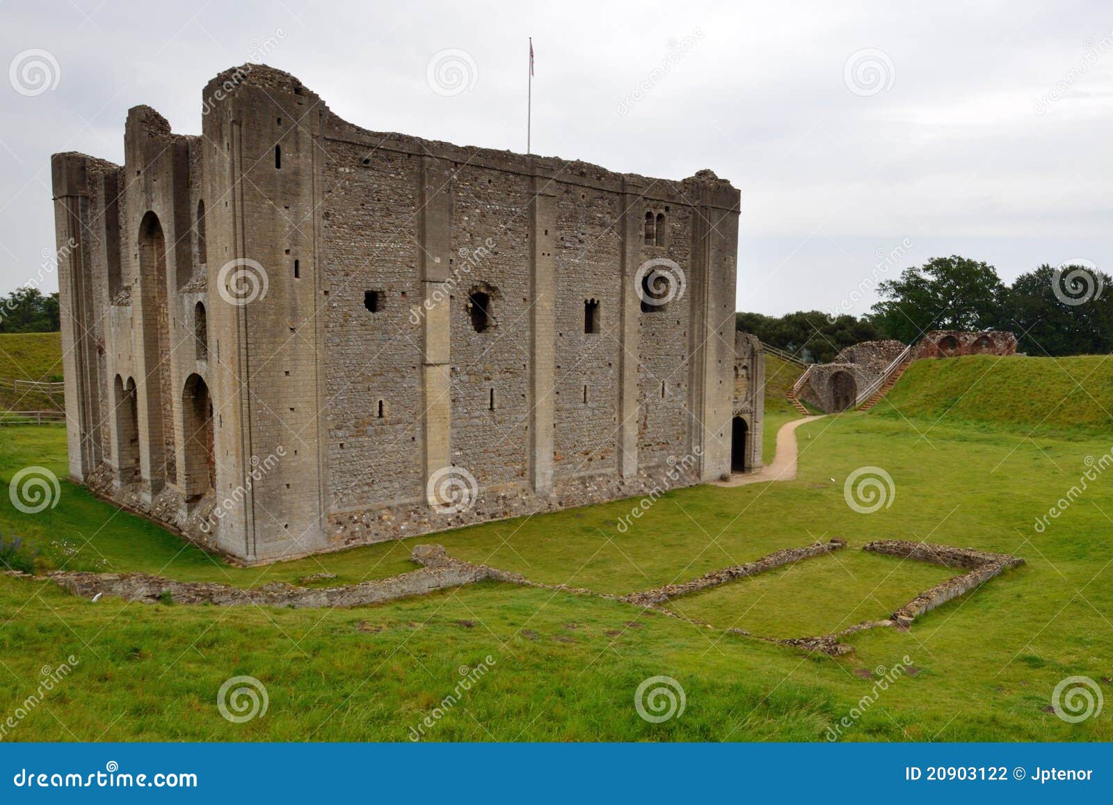 Castle Rising Castle the Keep Stock Photo Image of vacation