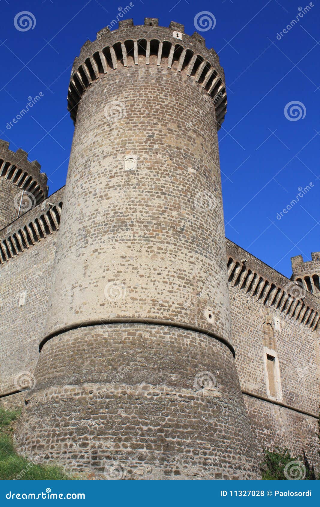 castle of rocca pia in tivoli (roma, italy)