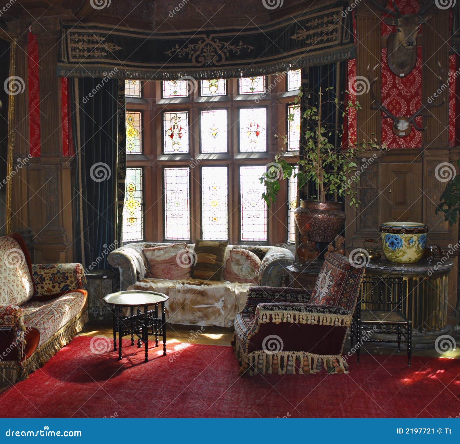 Castle room stock image. Image of decoration, palace, antique 2197721