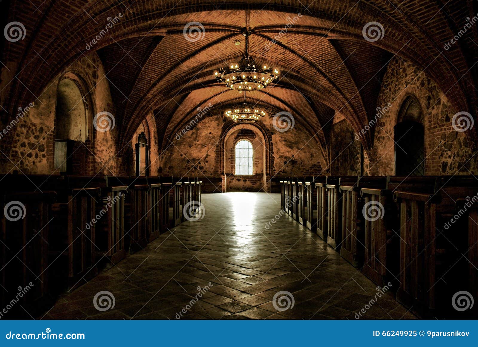 Castle Room ,medieval Interior, Gothic Hall Stock Image - Image of