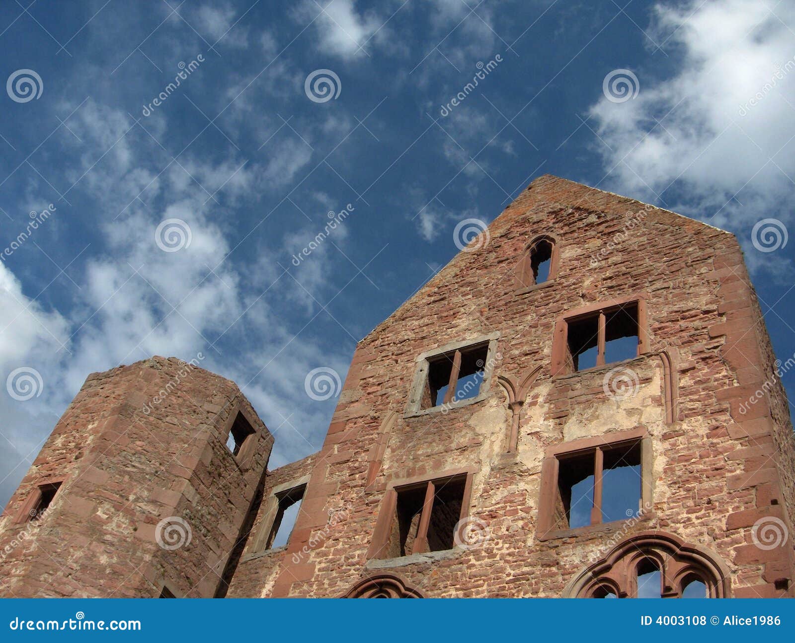 Castle ruin stock photo. Image of ancient, church, stone 4003108