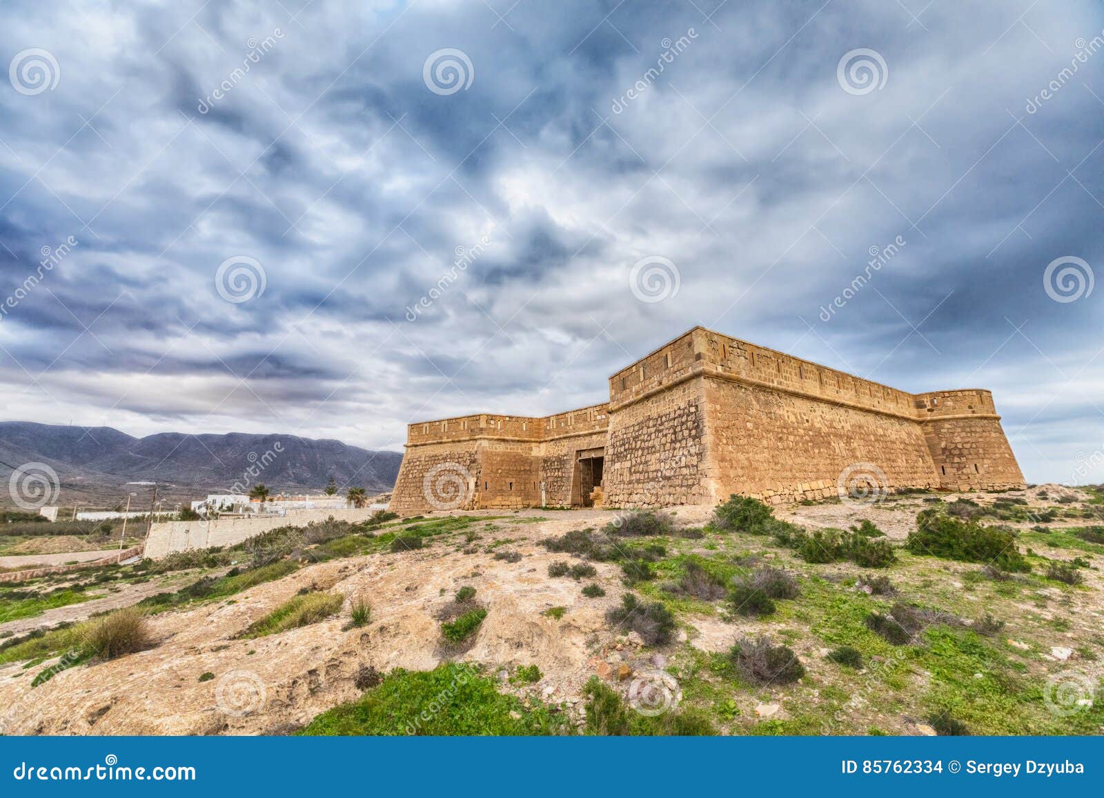 castle of san felipe in cabo de gata natural park