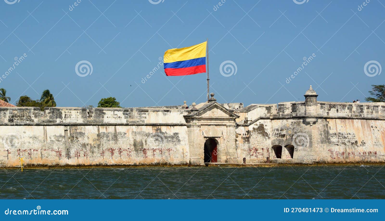 castle of san fernando de bocachica detail. tierra bomba island. cartagena. bolivar department. colombia