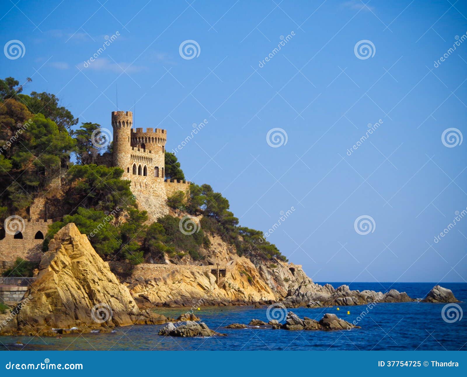 castle sant joan in costa brava ,