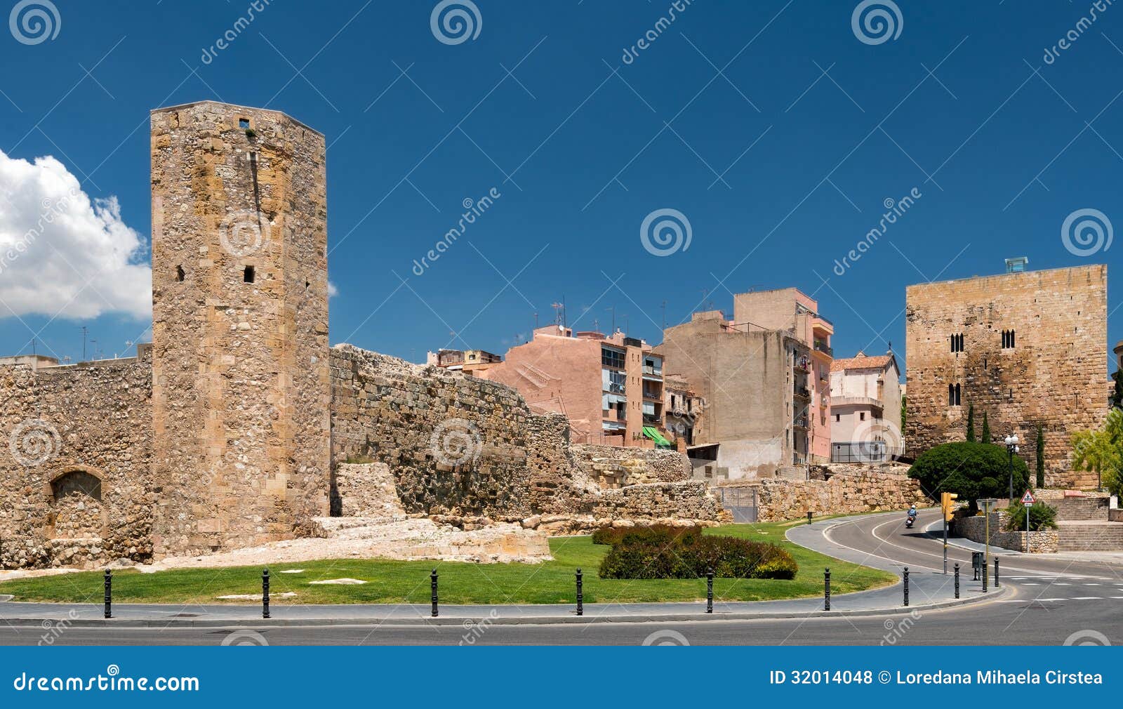 Castle in Tarragona Spain stock photo. Image of vacation 32014048