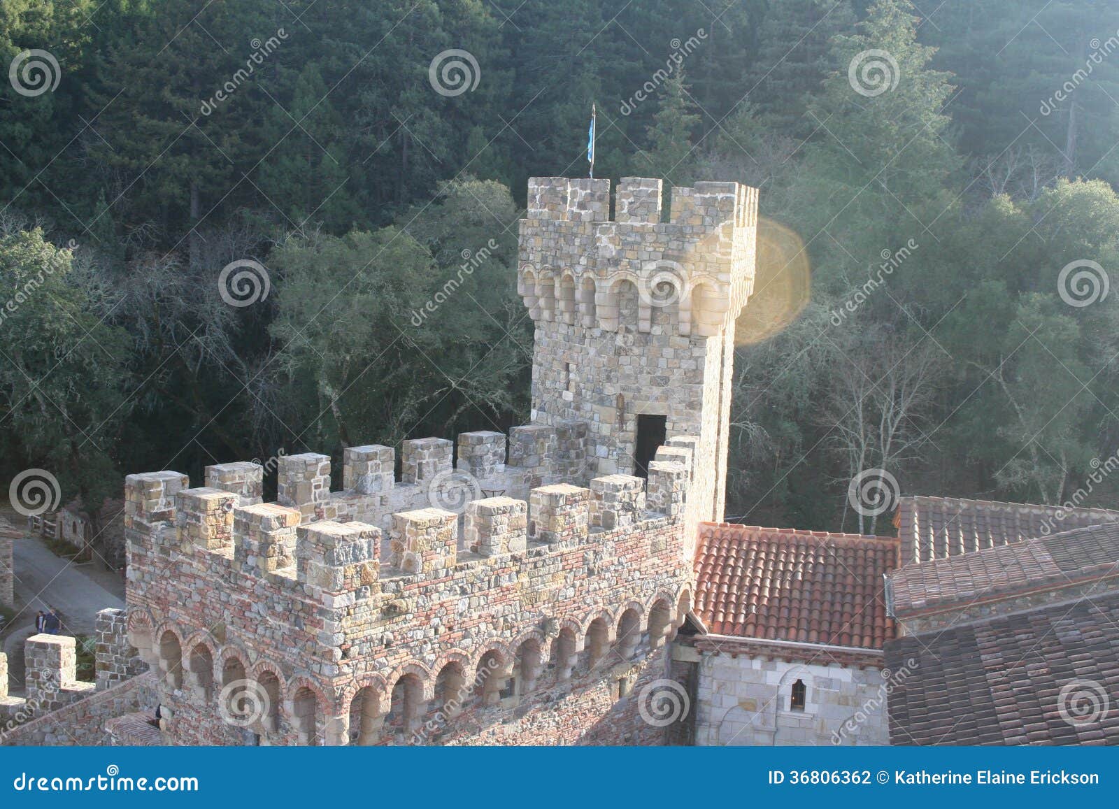 Castle stock photo. Image of roof, outdoors, turret, tile - 36806362