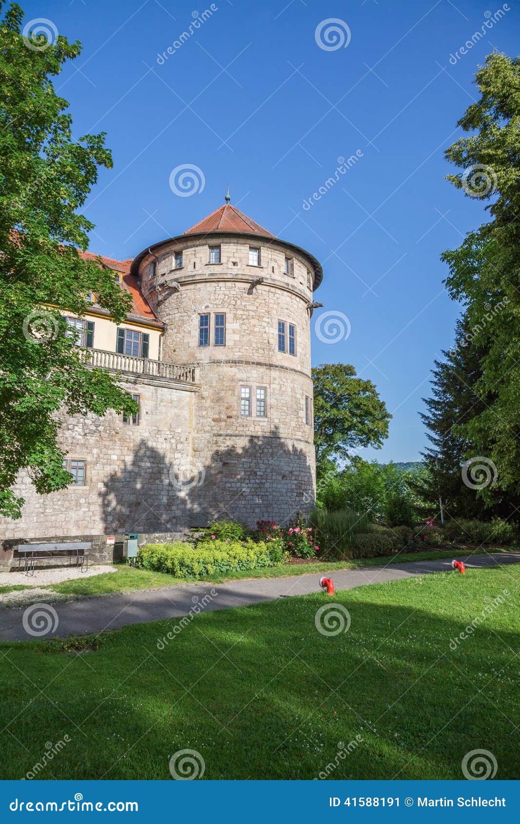 Castle tuebingen stock image. Image of medieval, central 41588191