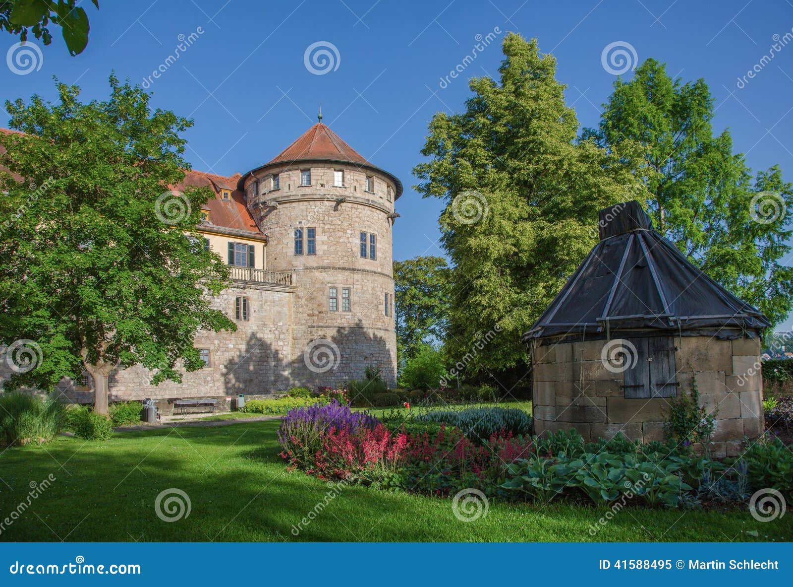 Castle tuebingen stock image. Image of germany, attraction 41588495
