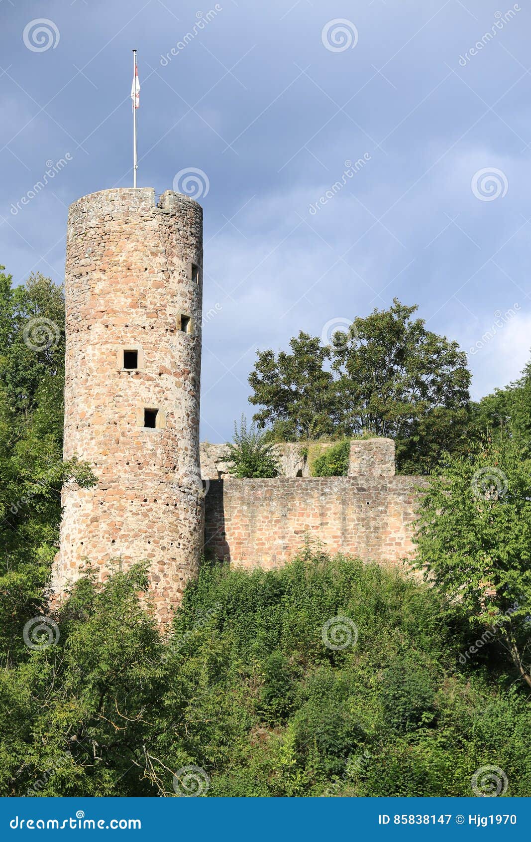 The Castle Wallenstein in Hessen, Germany Stock Image Image of