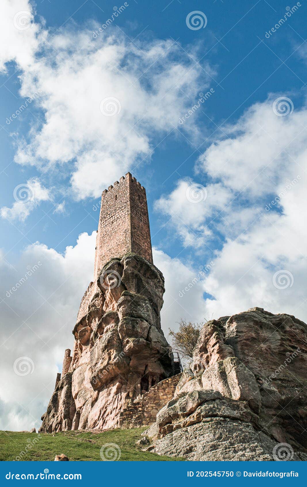 castle of zafra in the province of guadalajara