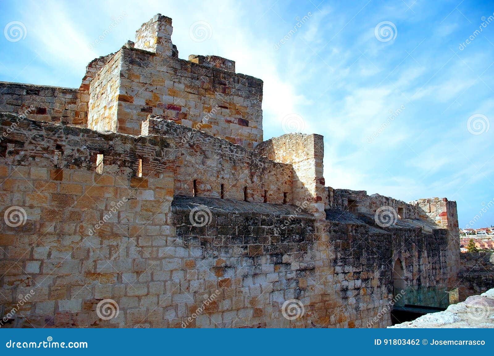 Castle of Zamora, Castile and Leon. Spain Stock Photo Image of