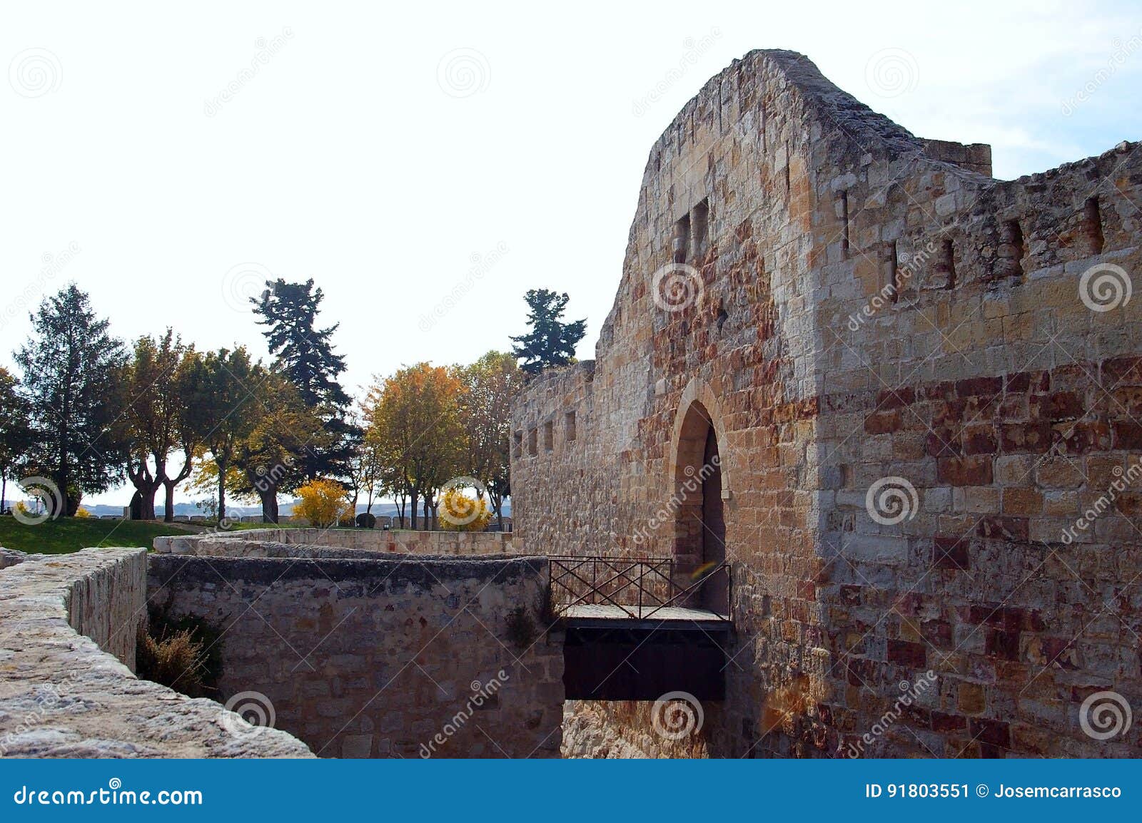 Castle of Zamora, Castile and Leon. Spain Stock Image Image of