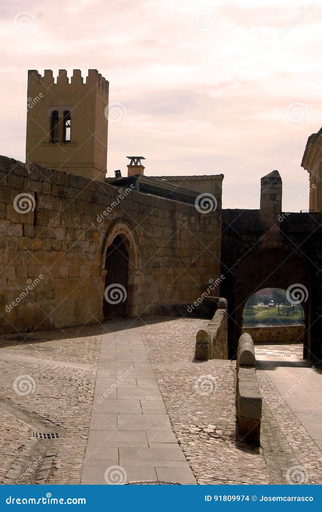 Castle of Zamora, Castile and Leon. Spain Stock Photo Image of