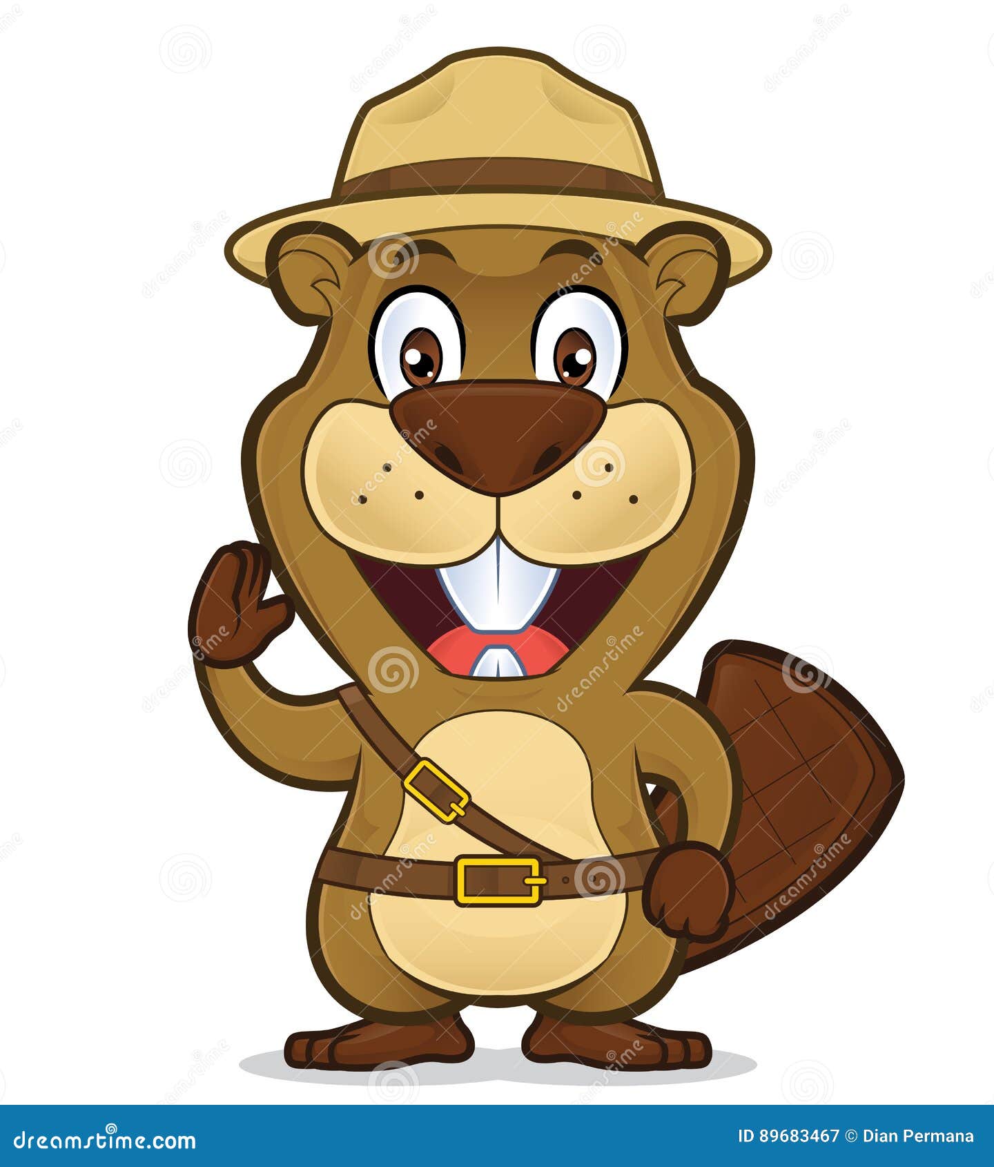 Castor De Scout De Garçon Illustration de Vecteur Image 89683467