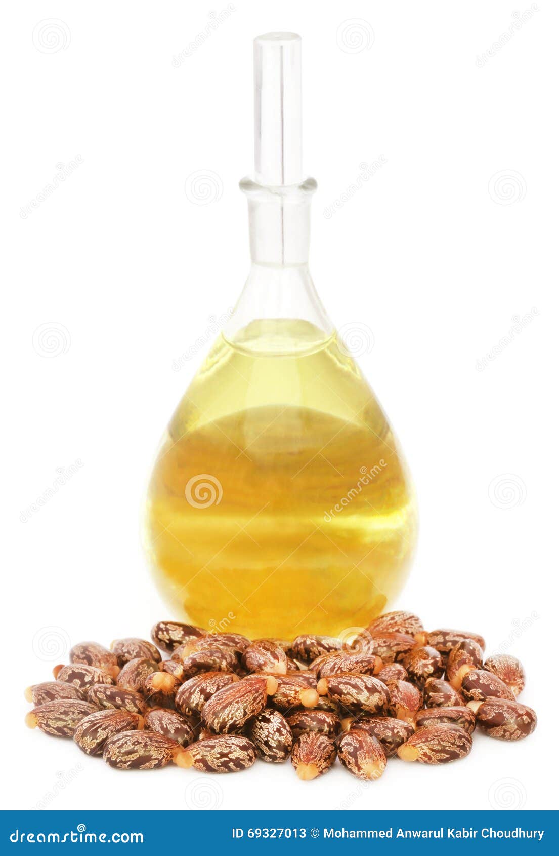 castor oil with beans