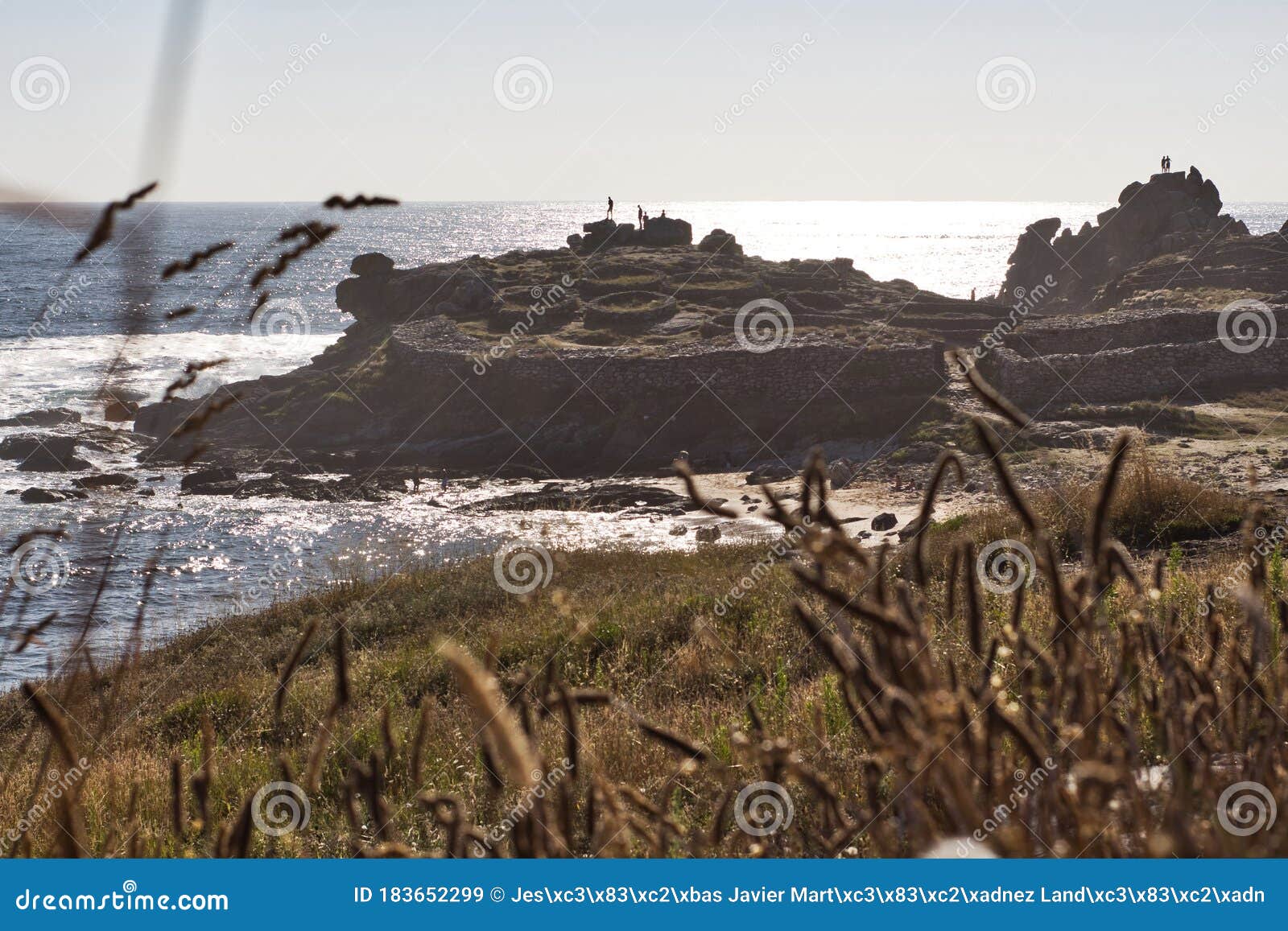 castro baroÃÂ±a . ancient celtic village in galica