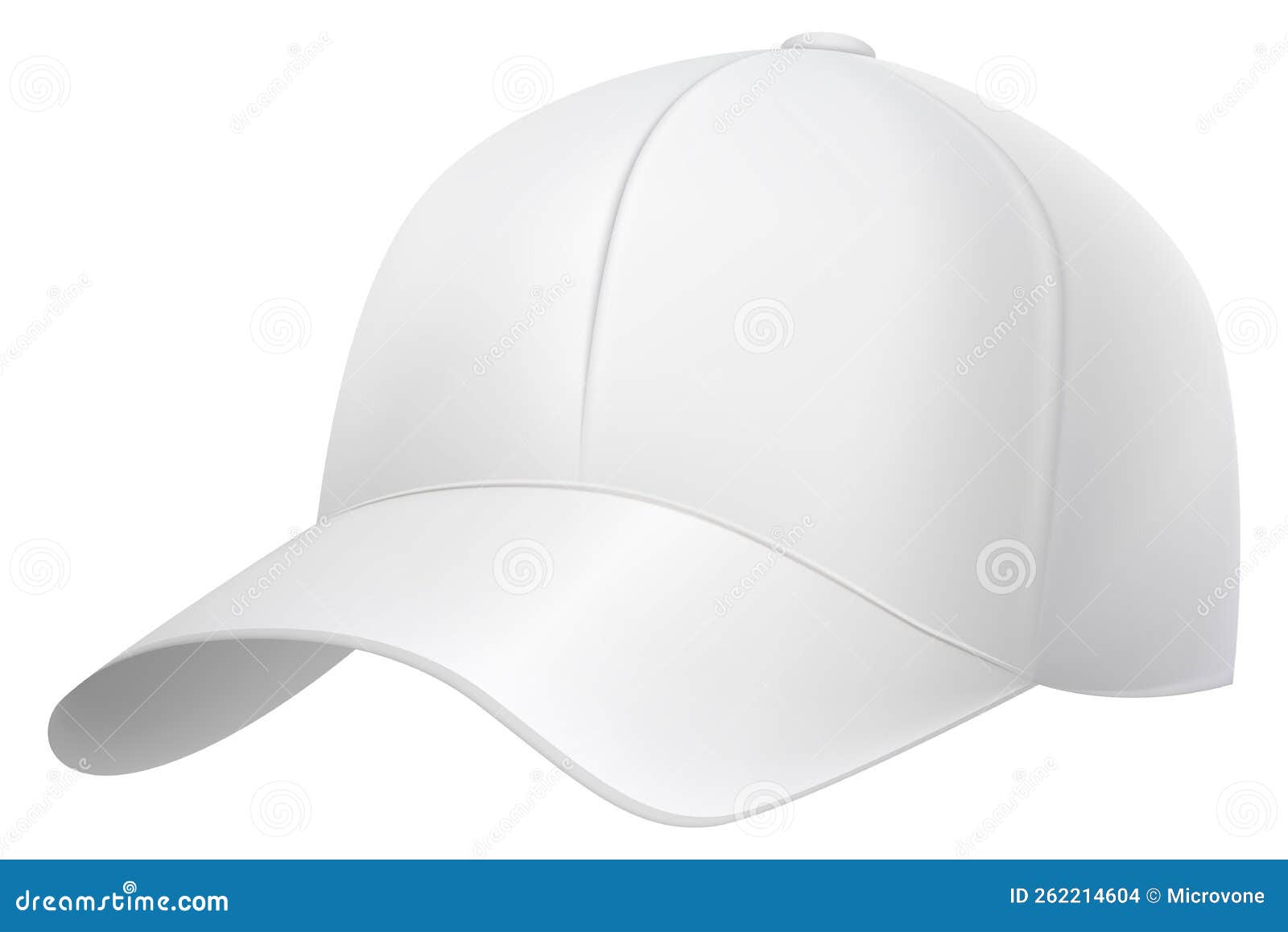 Blank Baseball Hat Mockup Blank Baseball Hat Template Stock Vector