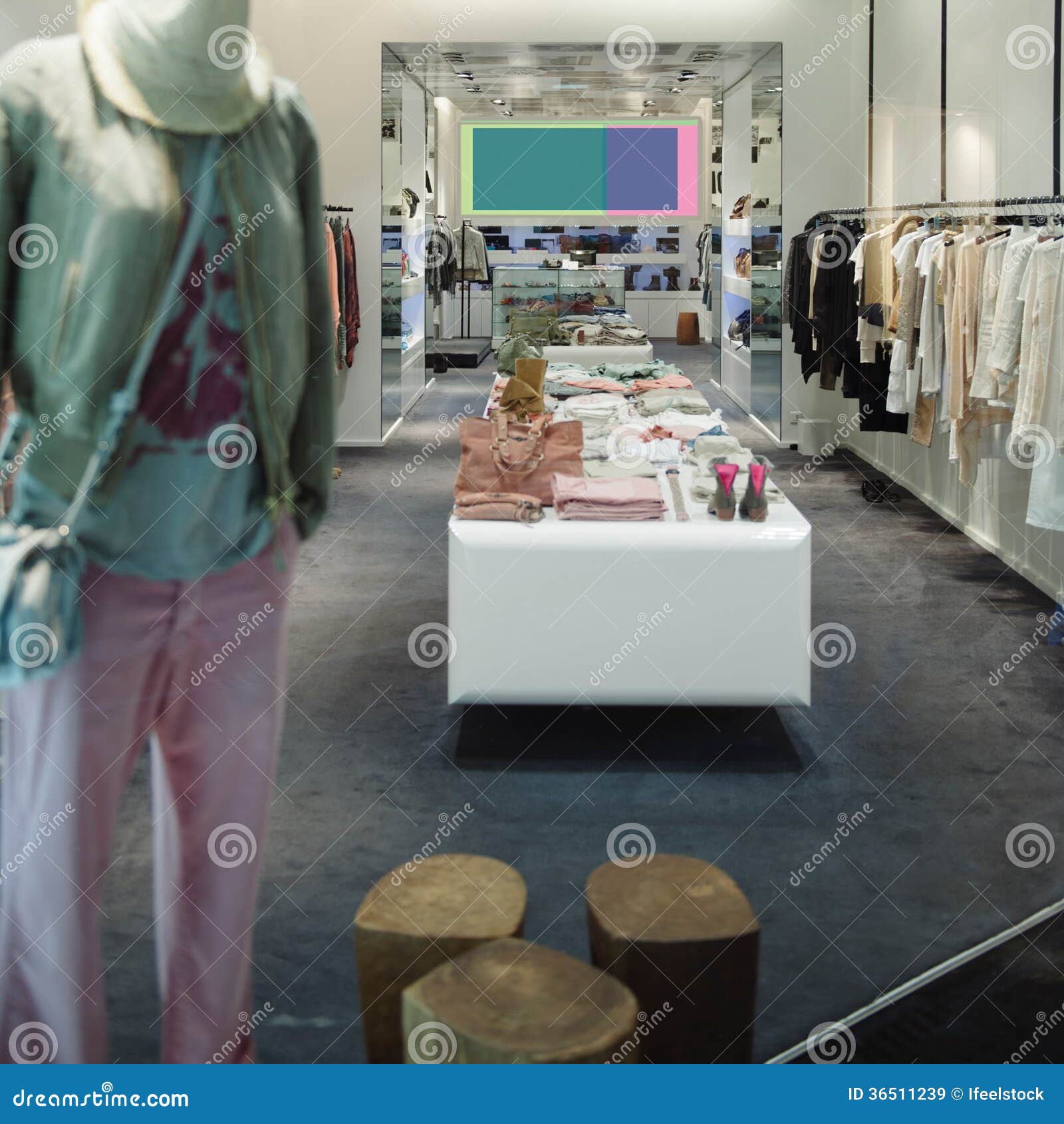 Casual clothing store stock image. Image of department 36511239