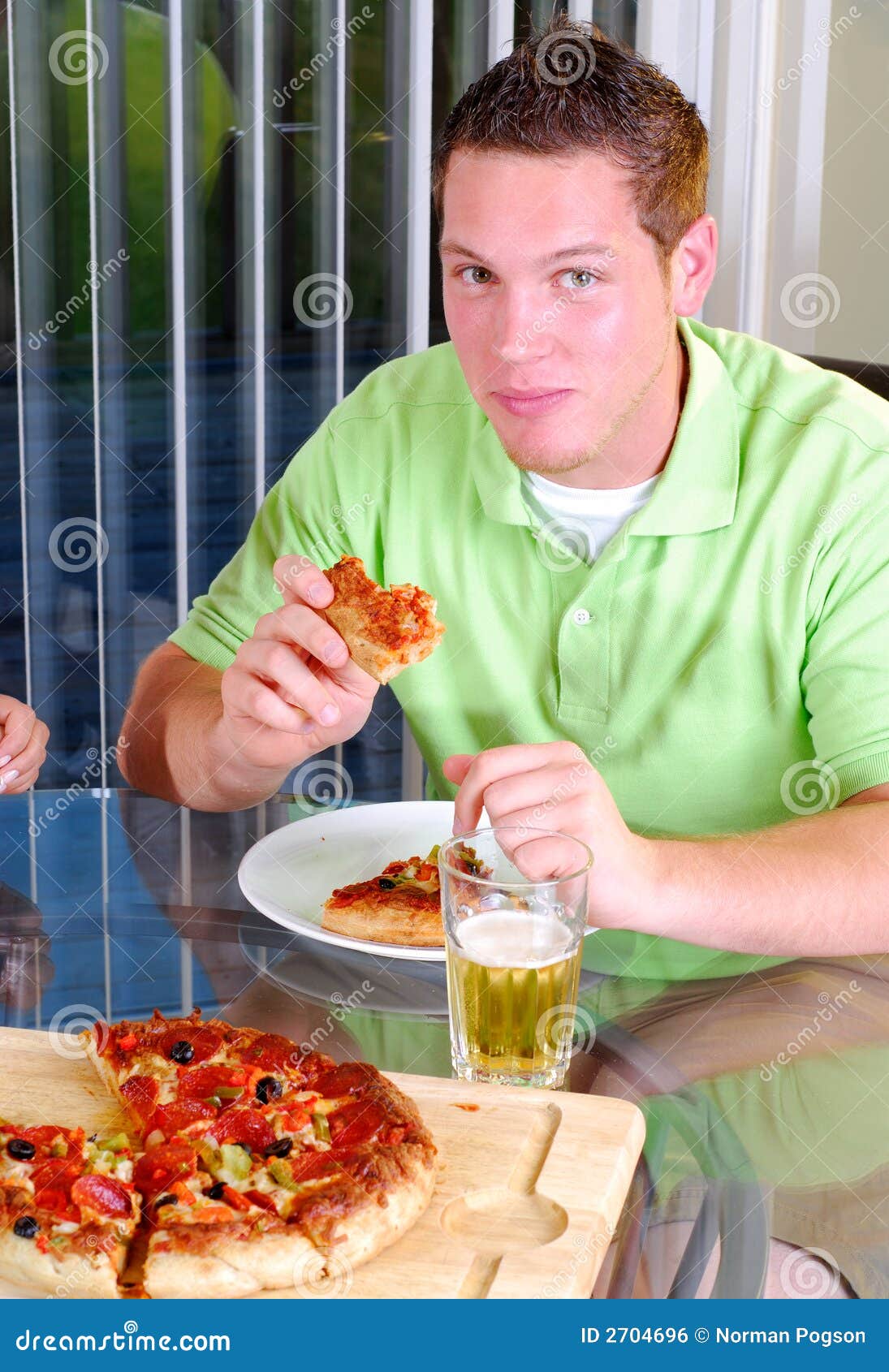 Casual Dinner stock photo. Image of pizza, colorful, meal - 2704696