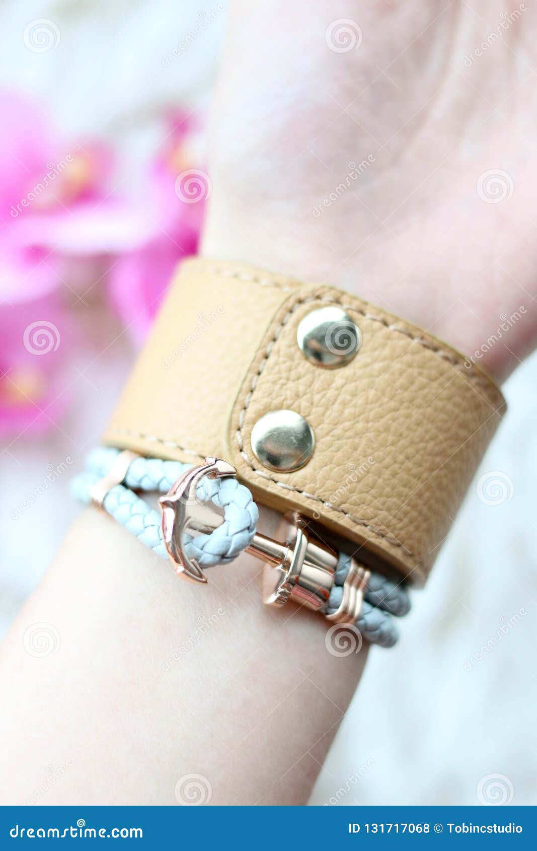 Stainless Steel Leather Cuff Bracelets Bangles for Women Girls Thin Leather  Belt Wristband Hand Jewelry Gifts