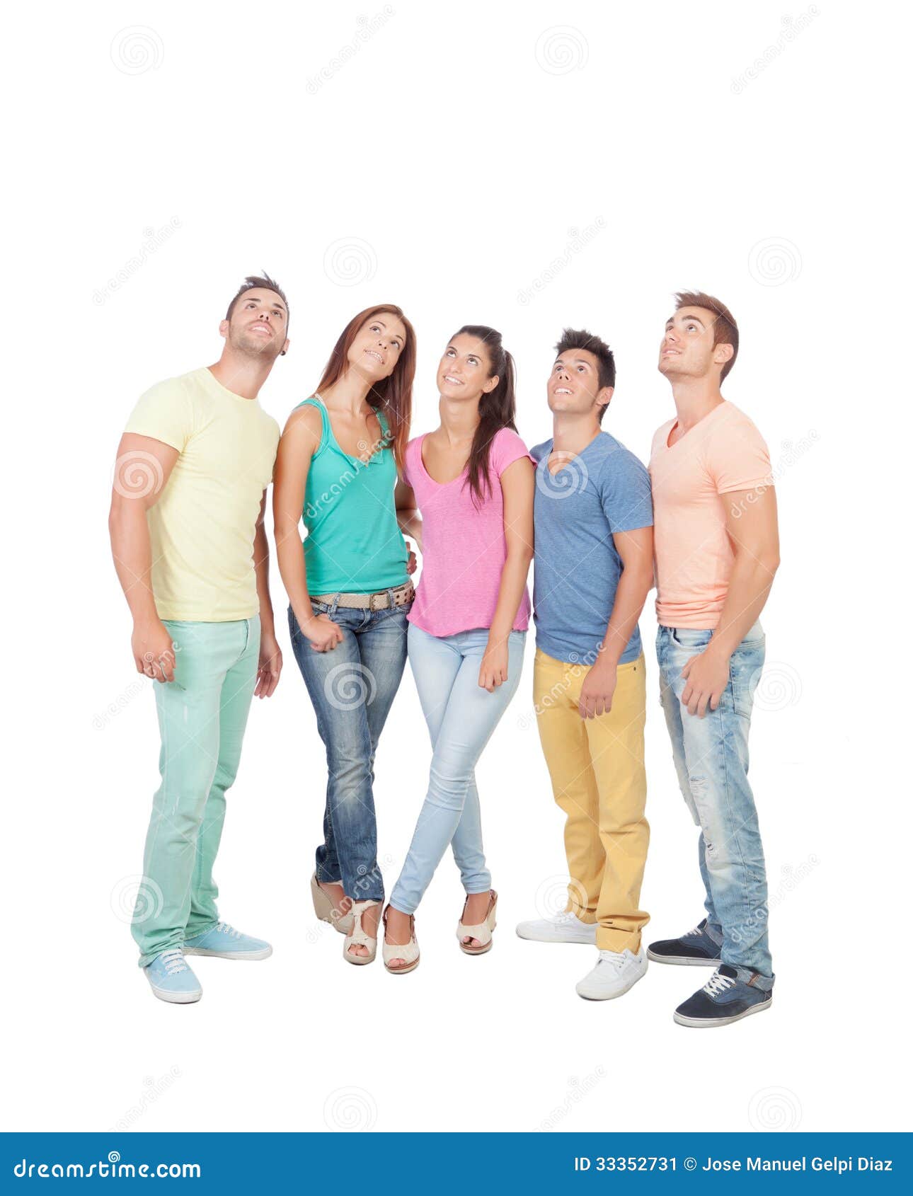 Casual group of friends stock image. Image of happy, girl 33352731