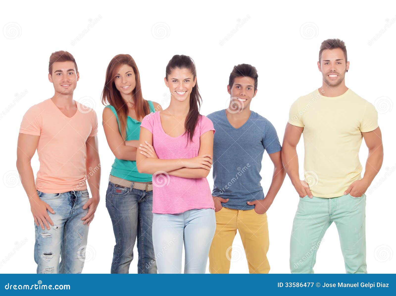 Casual Group Of Friends Royalty Free Stock Photography - Image: 33586477