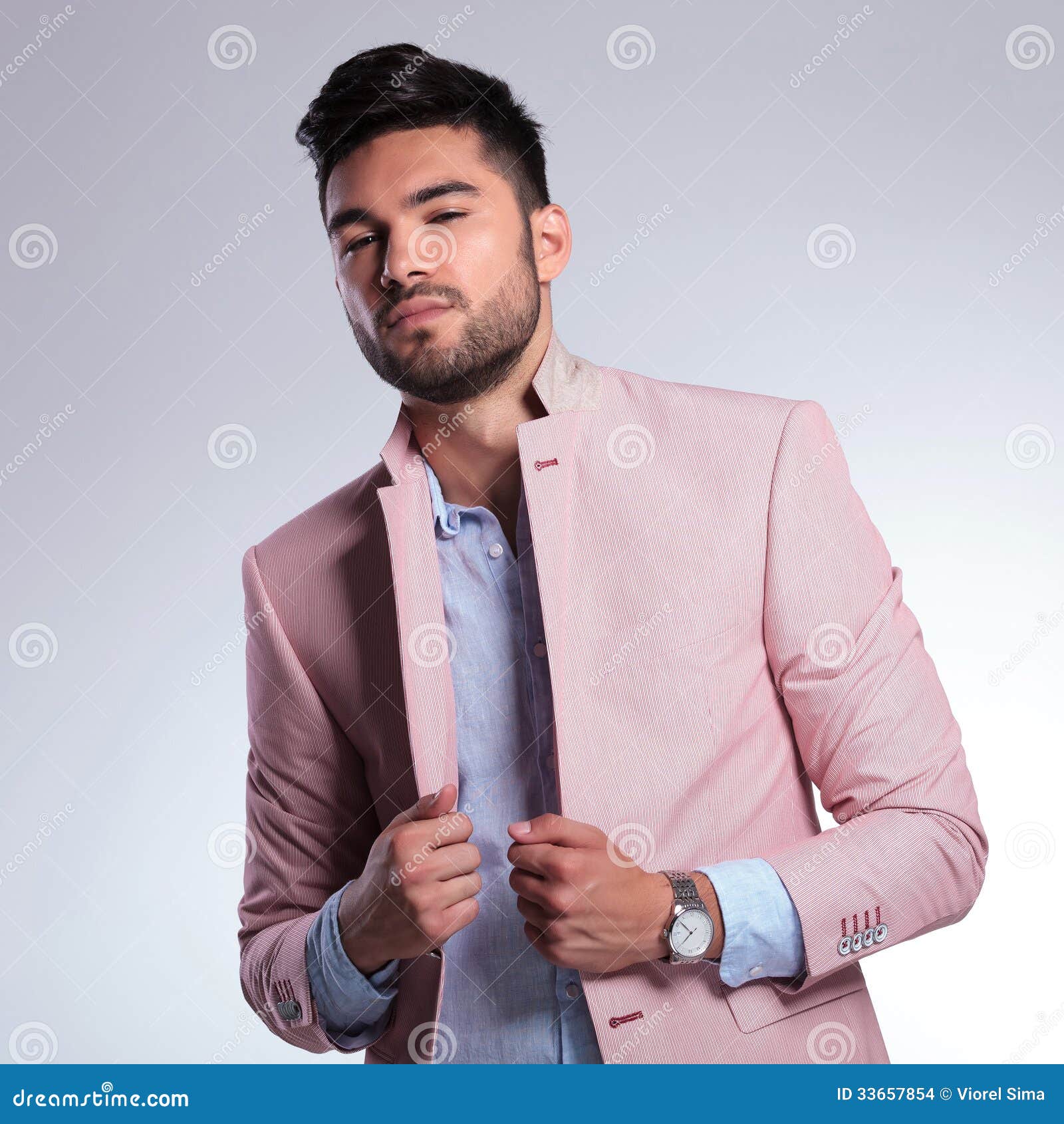 Man Holding Lapels Jacket Stock Photos - Free & Royalty-Free Stock