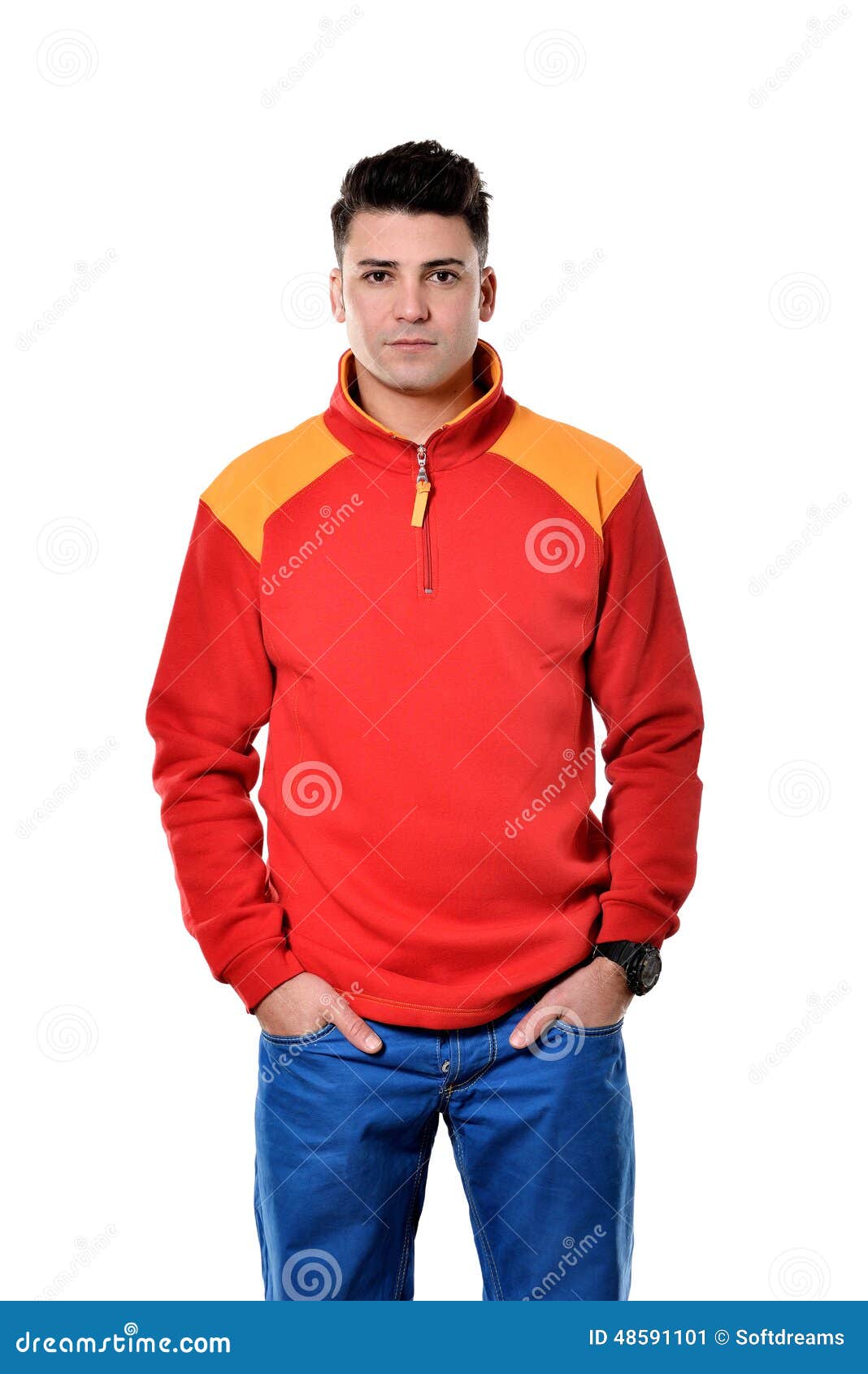 Casual man portrait stock image. Image of fashionable - 48591101