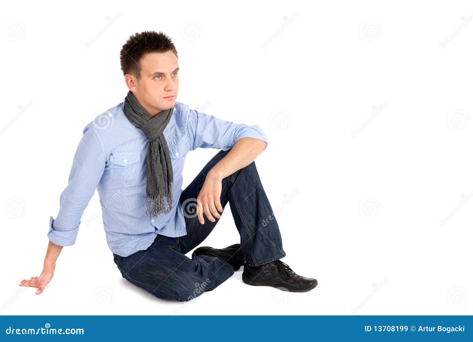 man sitting on ground