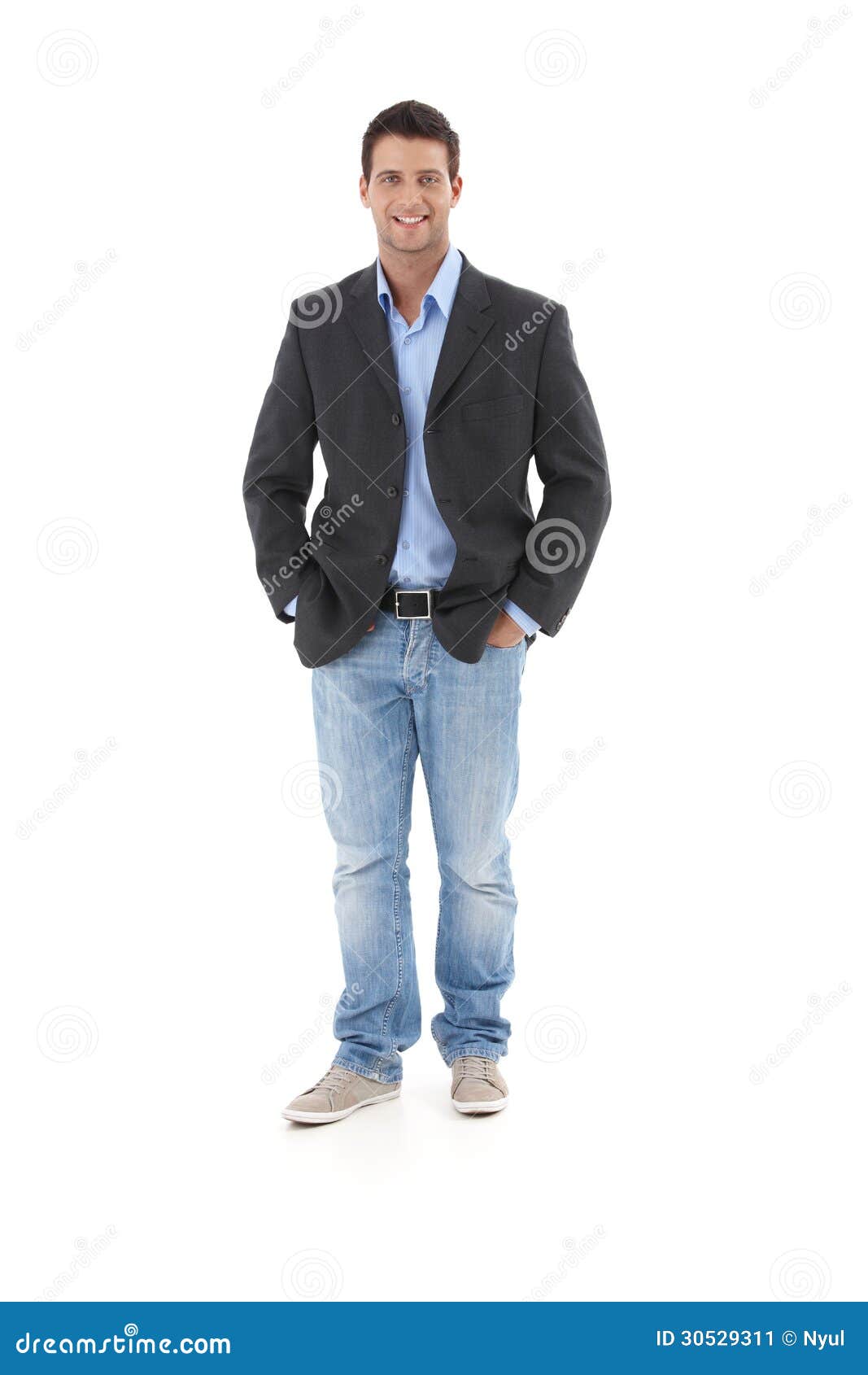 casual portrait of young businessman