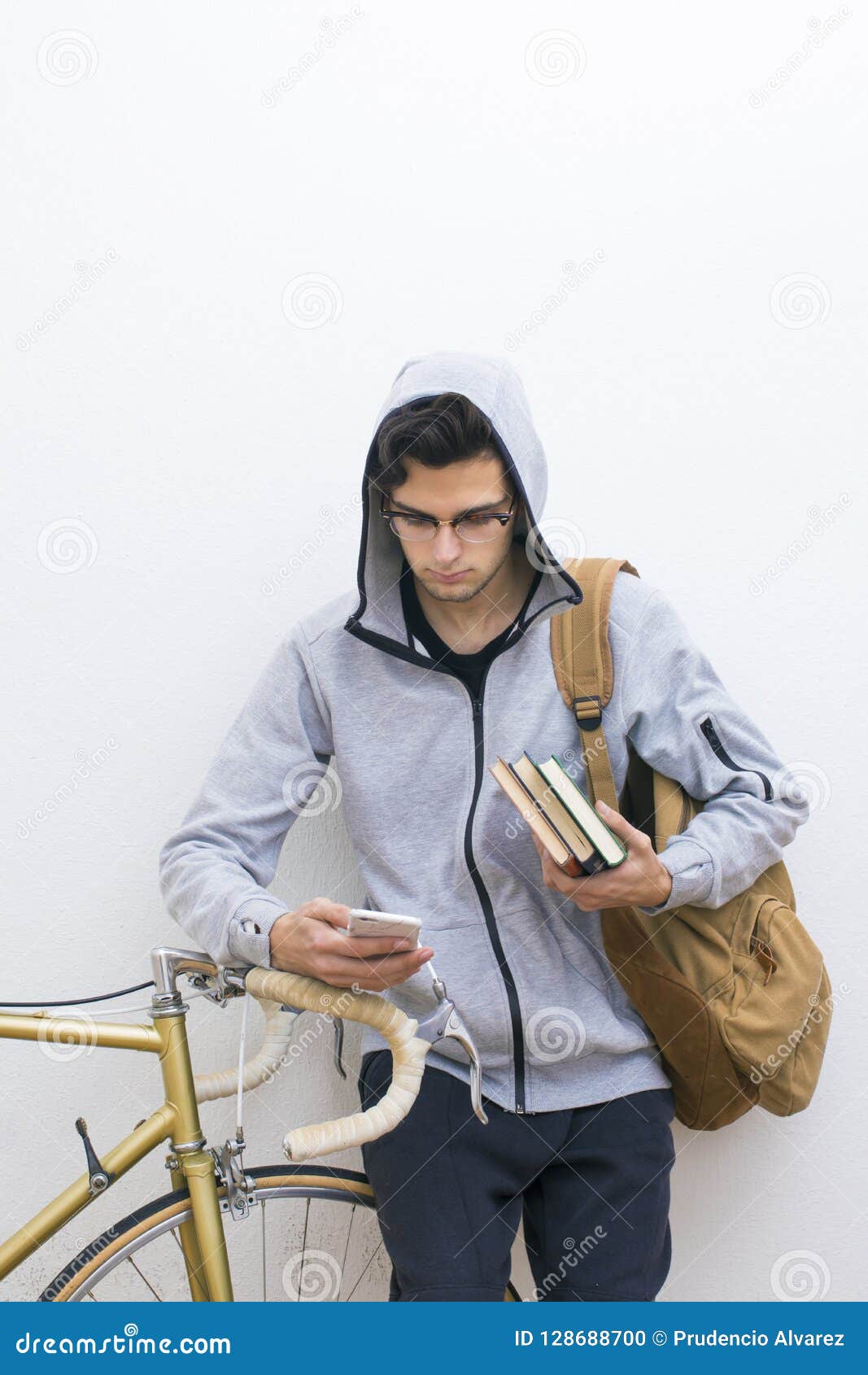 Casual style student stock photo. Image of modern, lifestyle - 128688700