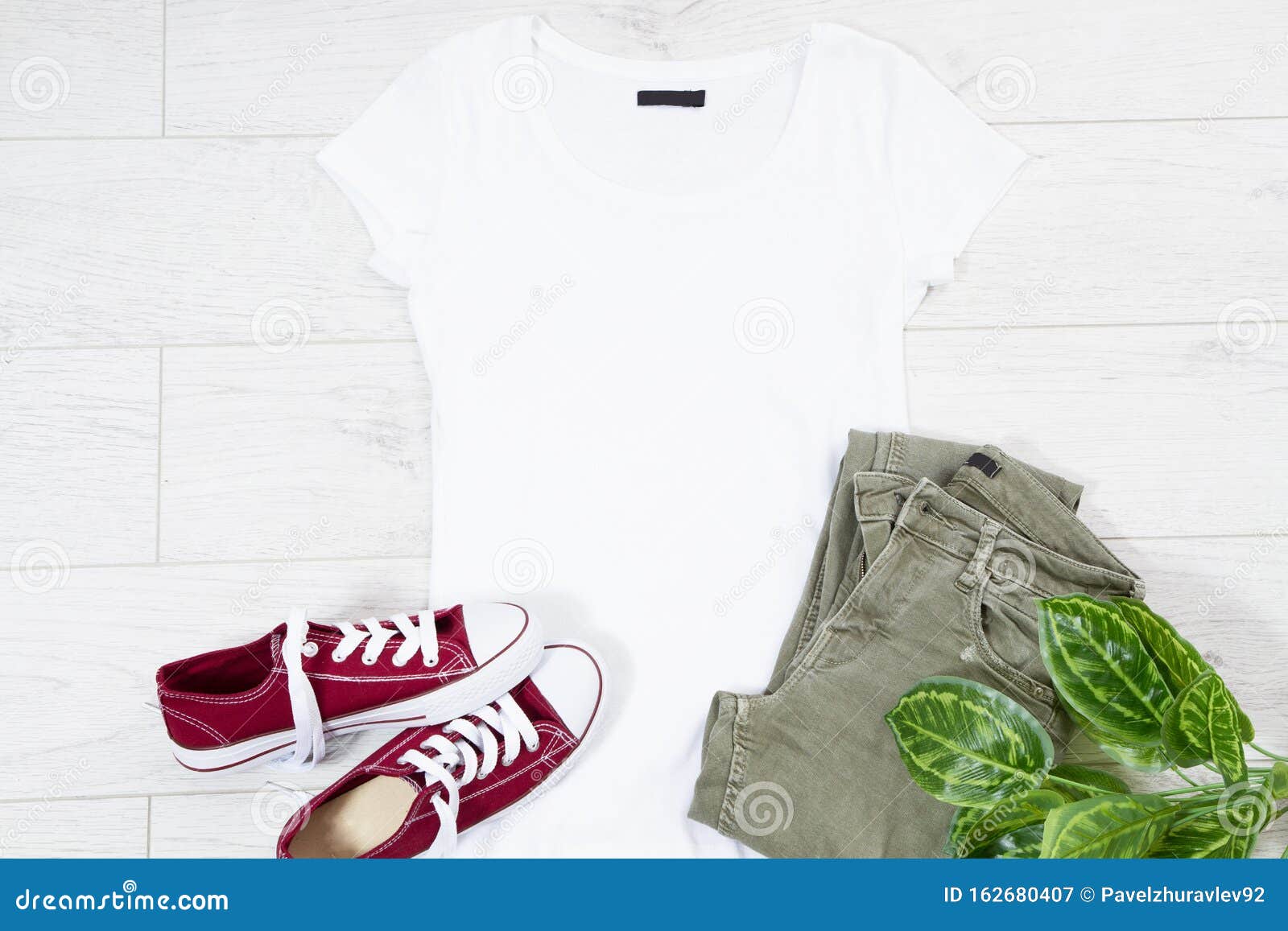 Download Casual T Shirt Mock Up Top View, Clothes Background For ...