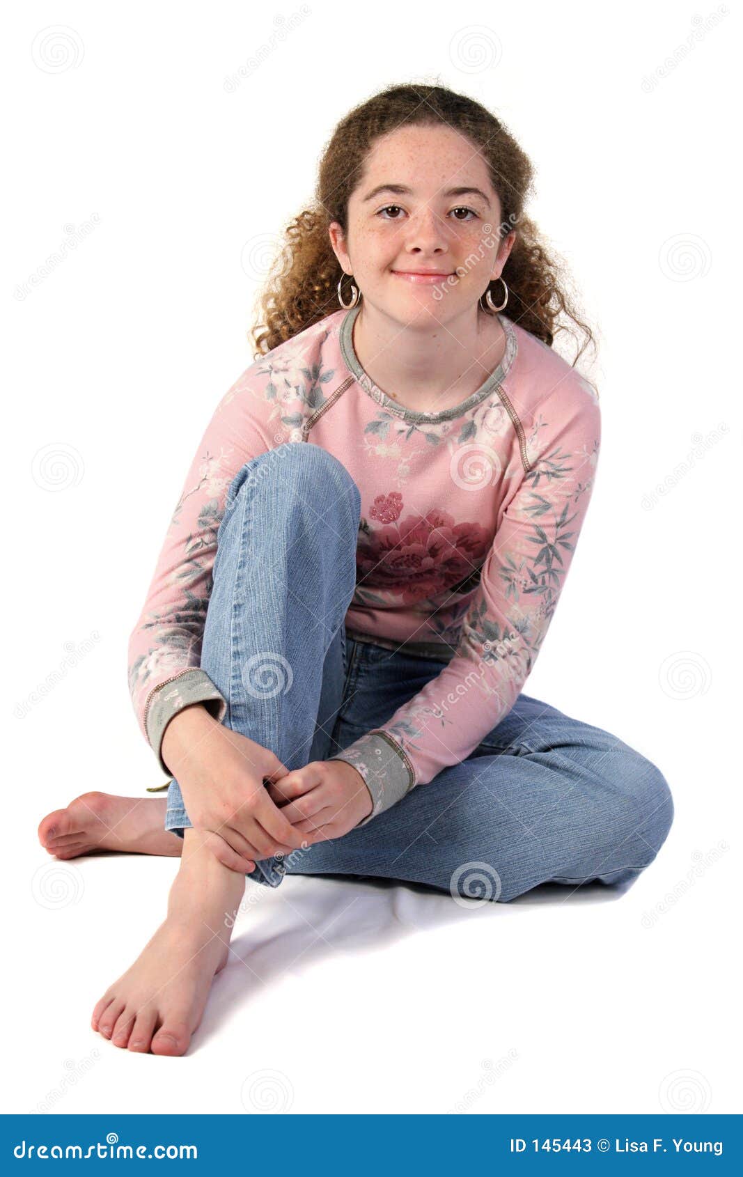 casual teen girl