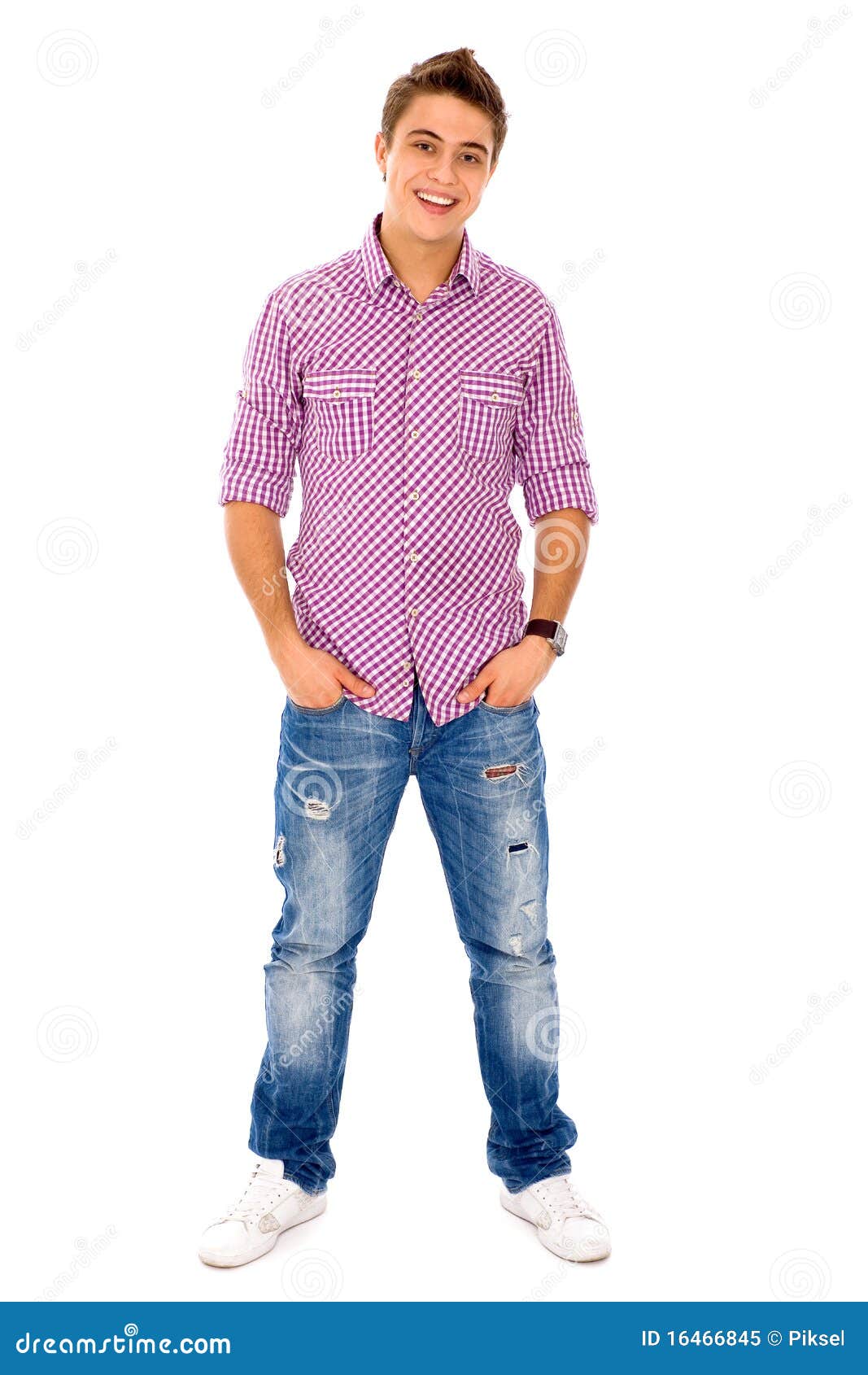Casual young man stock image. Image of caucasian, teenager - 16466845