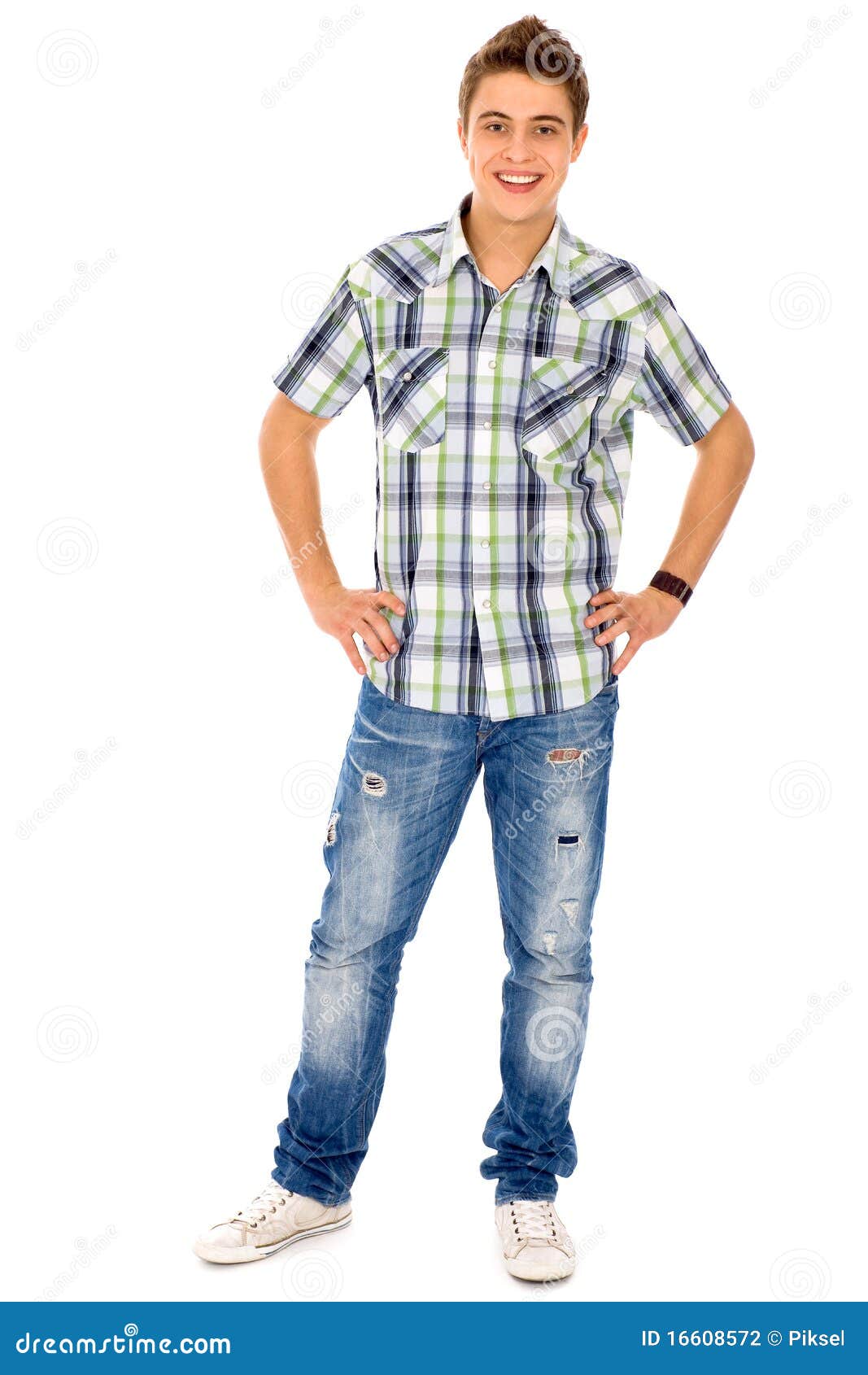 Casual young man stock photo. Image of smile, teenager - 16608572