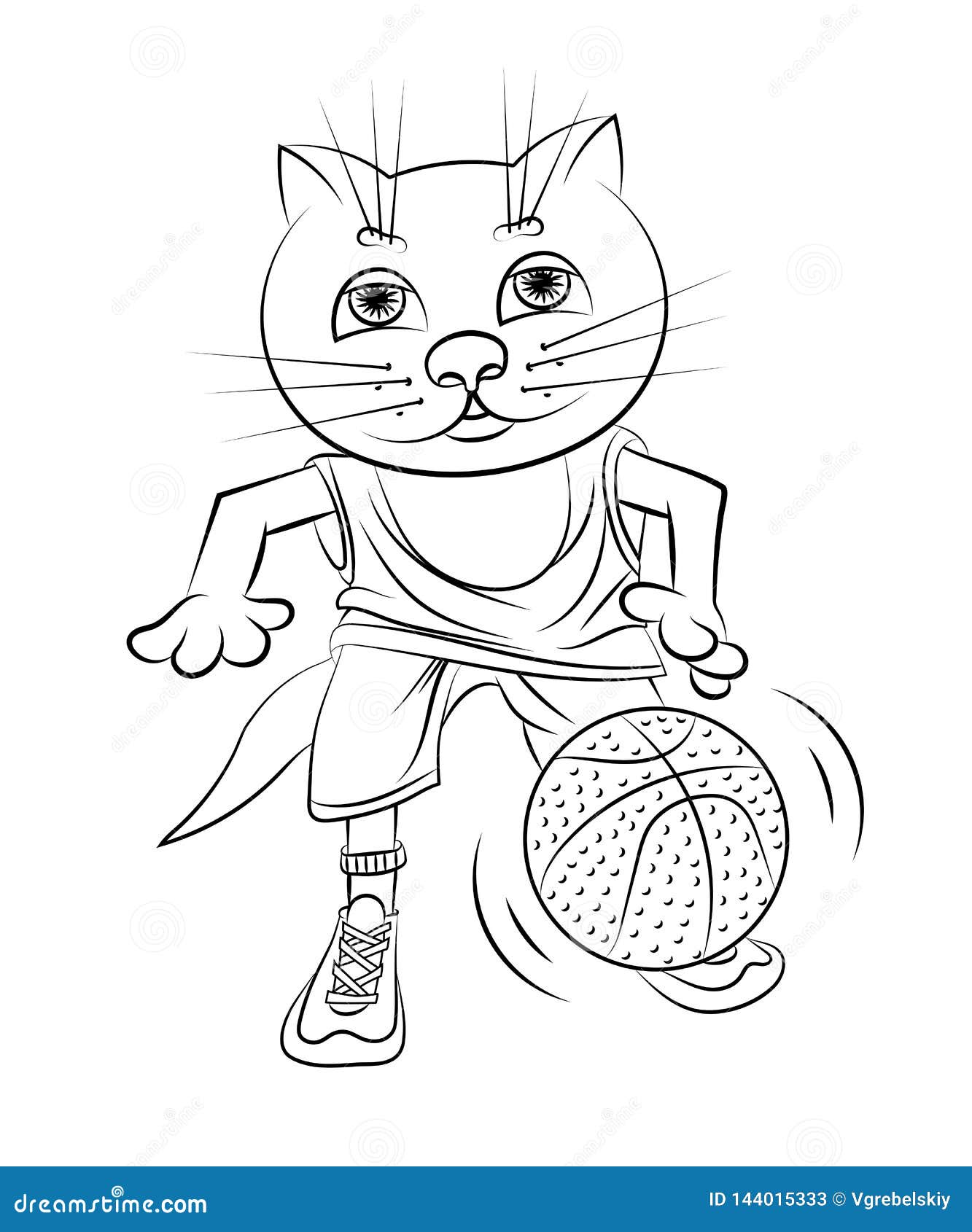 cat basketball jersey