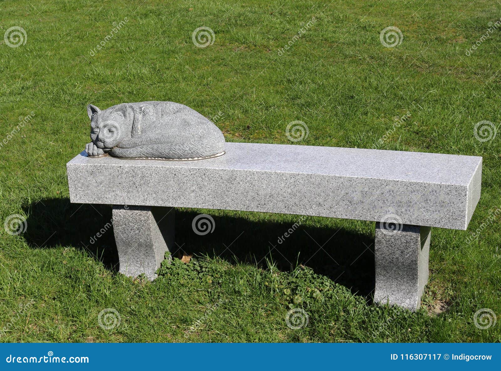 Cat Bench Stock Image Image Of Statue