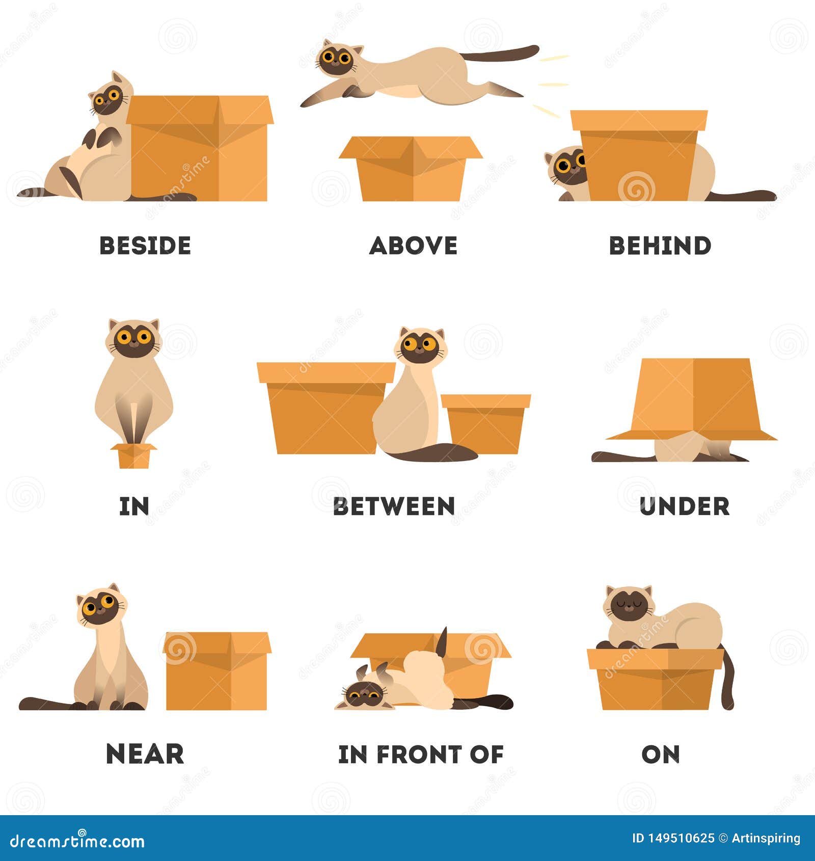 Preposition Cartoon Image