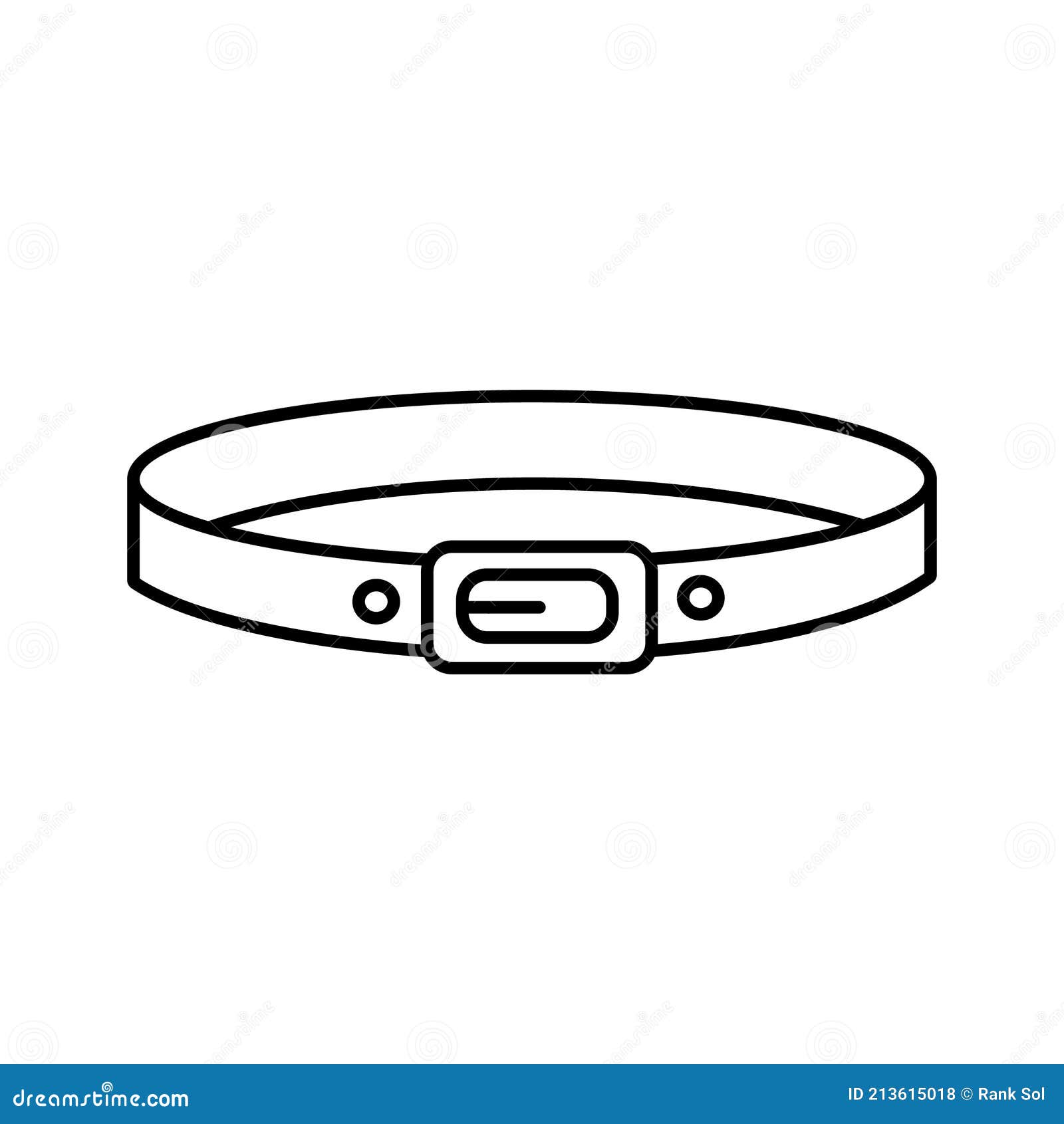 Cat Collar Isolated Vector Icon Which Can Easily Modify or Edit Stock ...