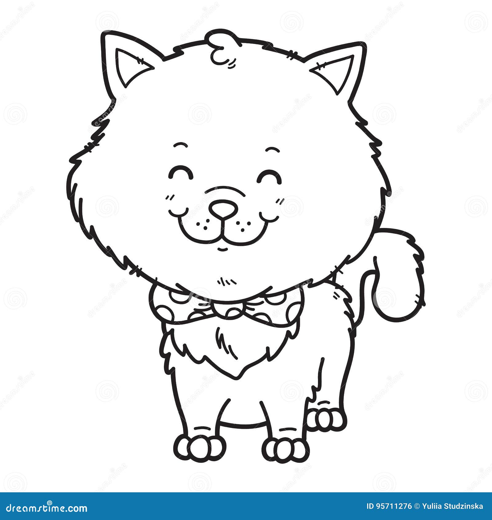 Cute Cartoon Cat Coloring Pages - Coloring and Drawing