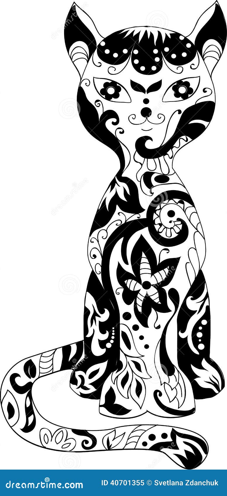 Download Cat decorative silhouette stock vector. Illustration of ...