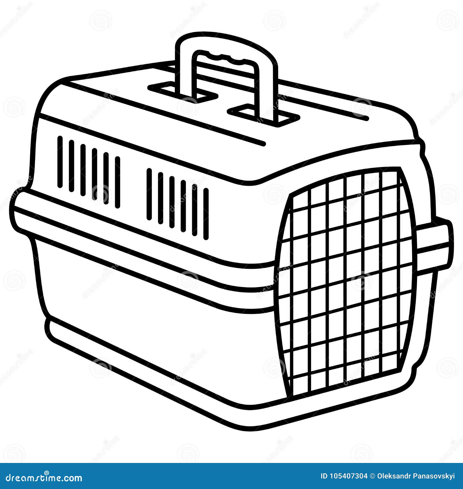 Cat Dog Animal Carrier vektor abbildung. Illustration von haupt 105407304