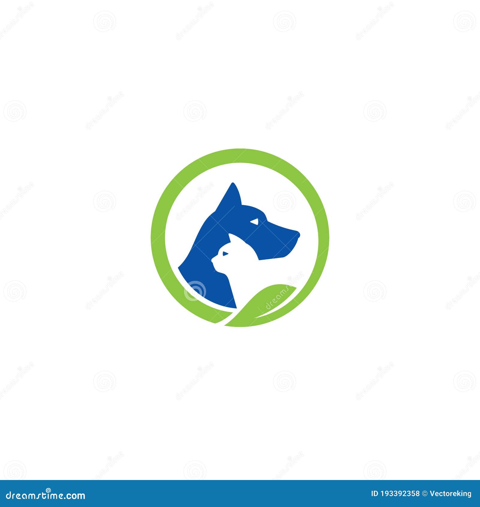Dog, Cat And Leaf, Veterinarian, Logo, Veterinarian Logo, Animals Logo