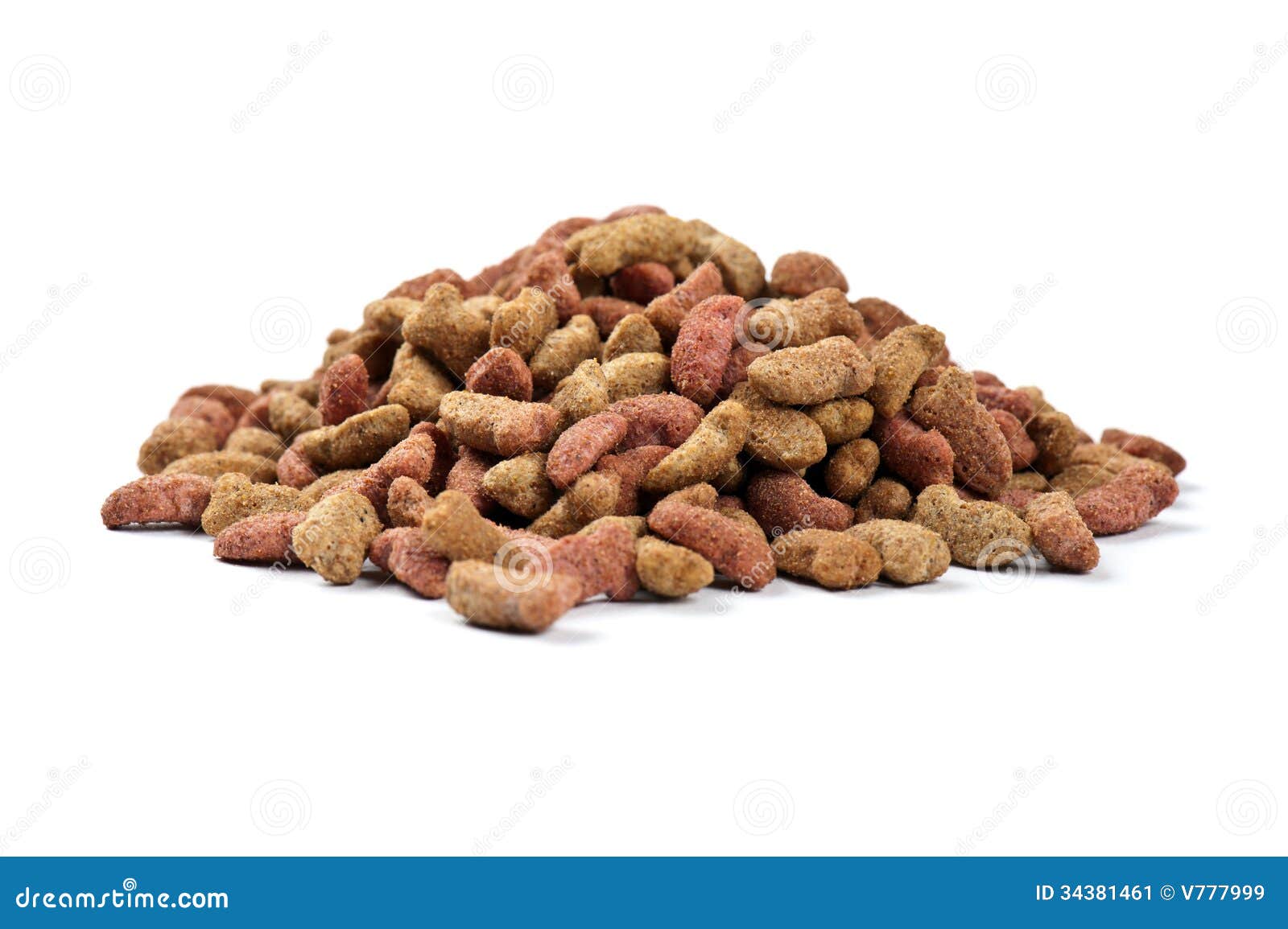 Cat dried food stock image. Image of food, brown, macro 34381461