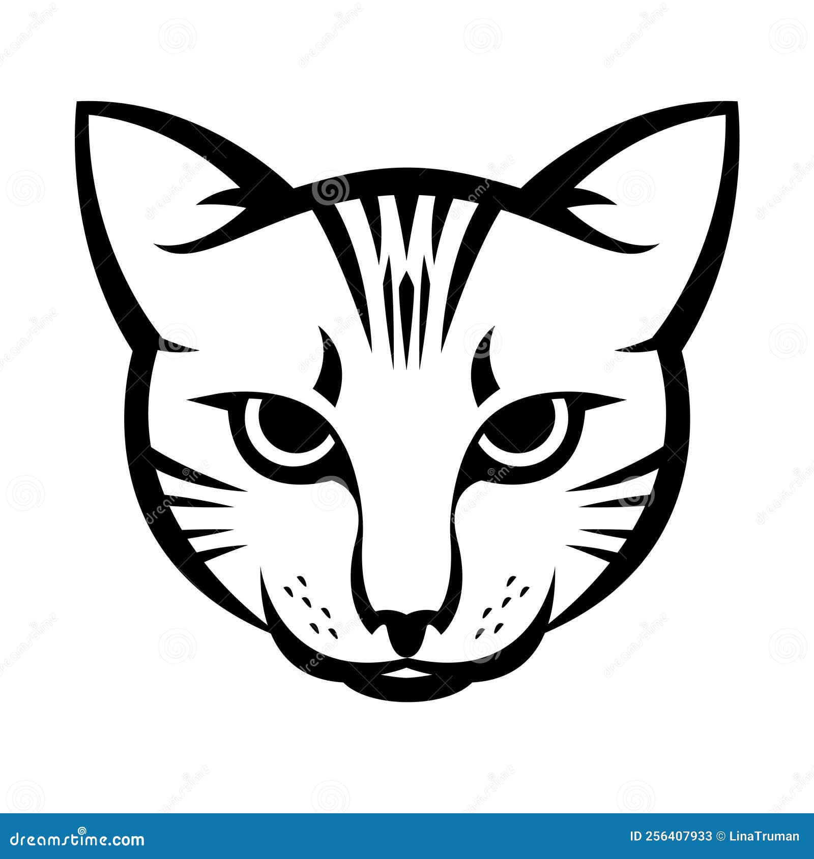 cat face, siamese cat, pet, animal mascot. cat logo template. 