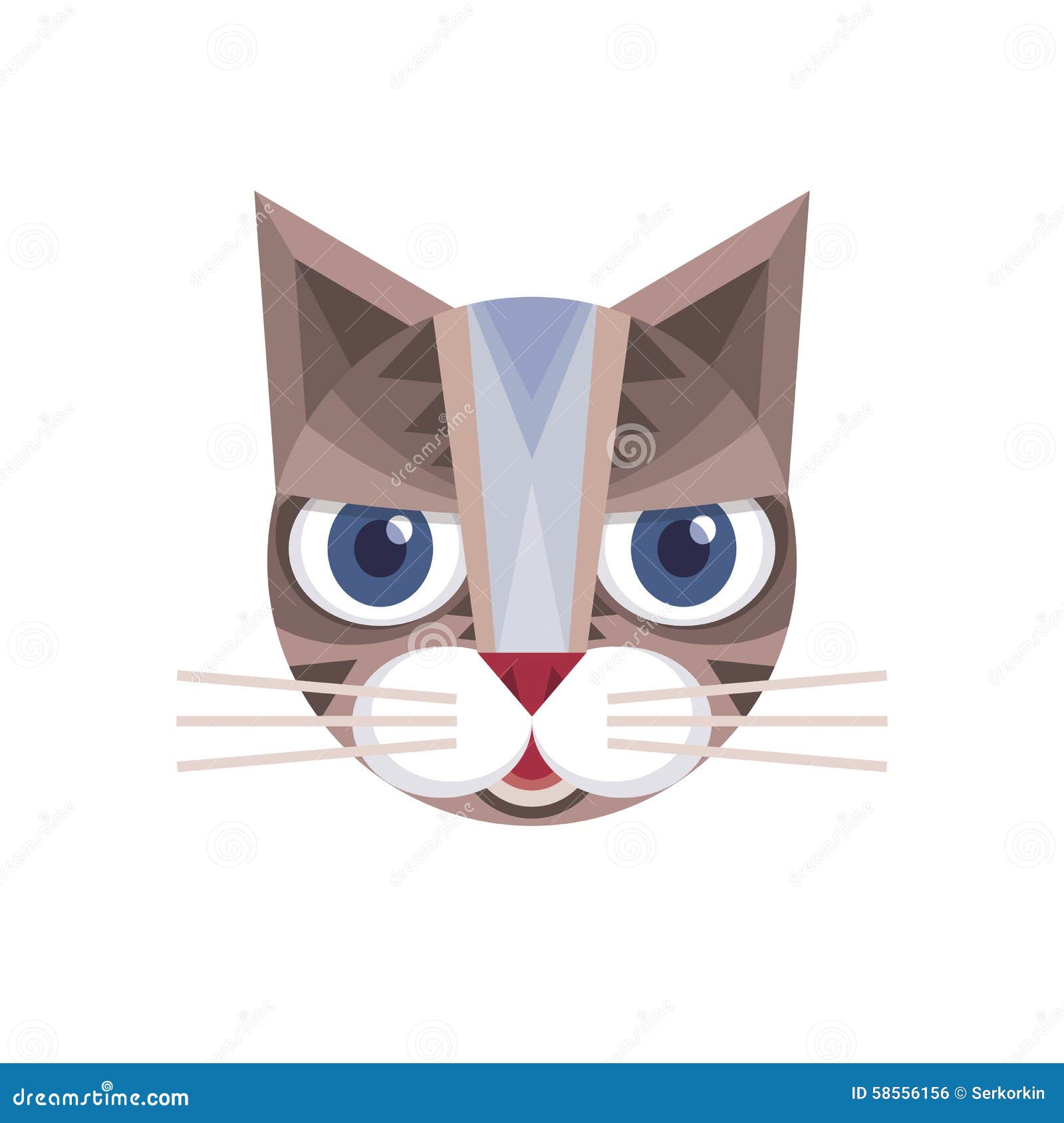 cat head -  sign . cat logo. cat animal . cat head  concept . feline .