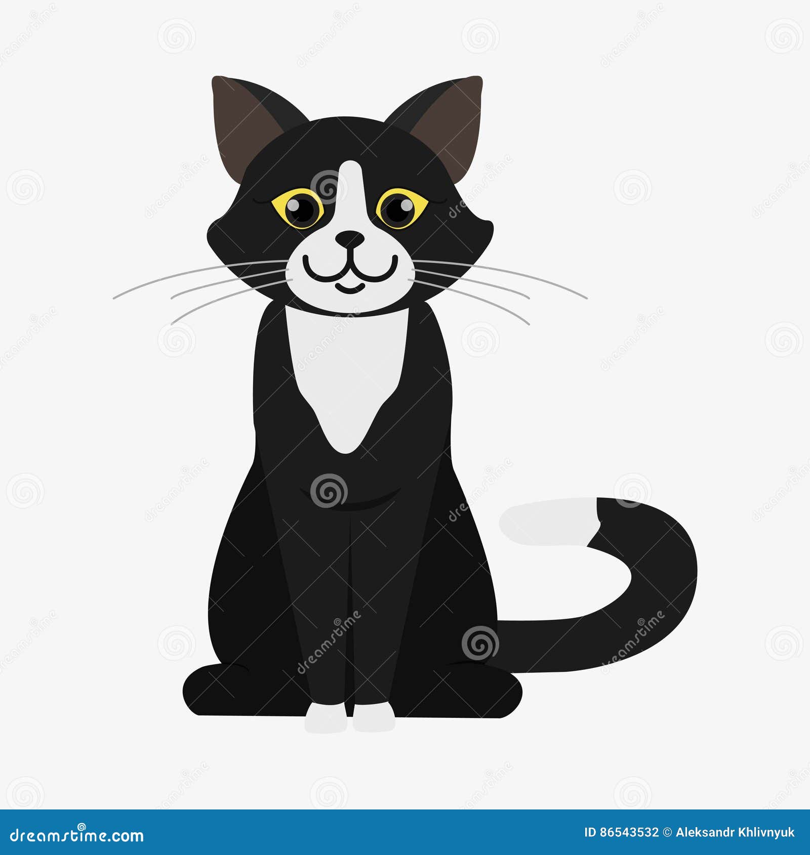 Black White Cat Stock Illustrations – 97,987 Black White Cat Stock  Illustrations, Vectors & Clipart - Dreamstime